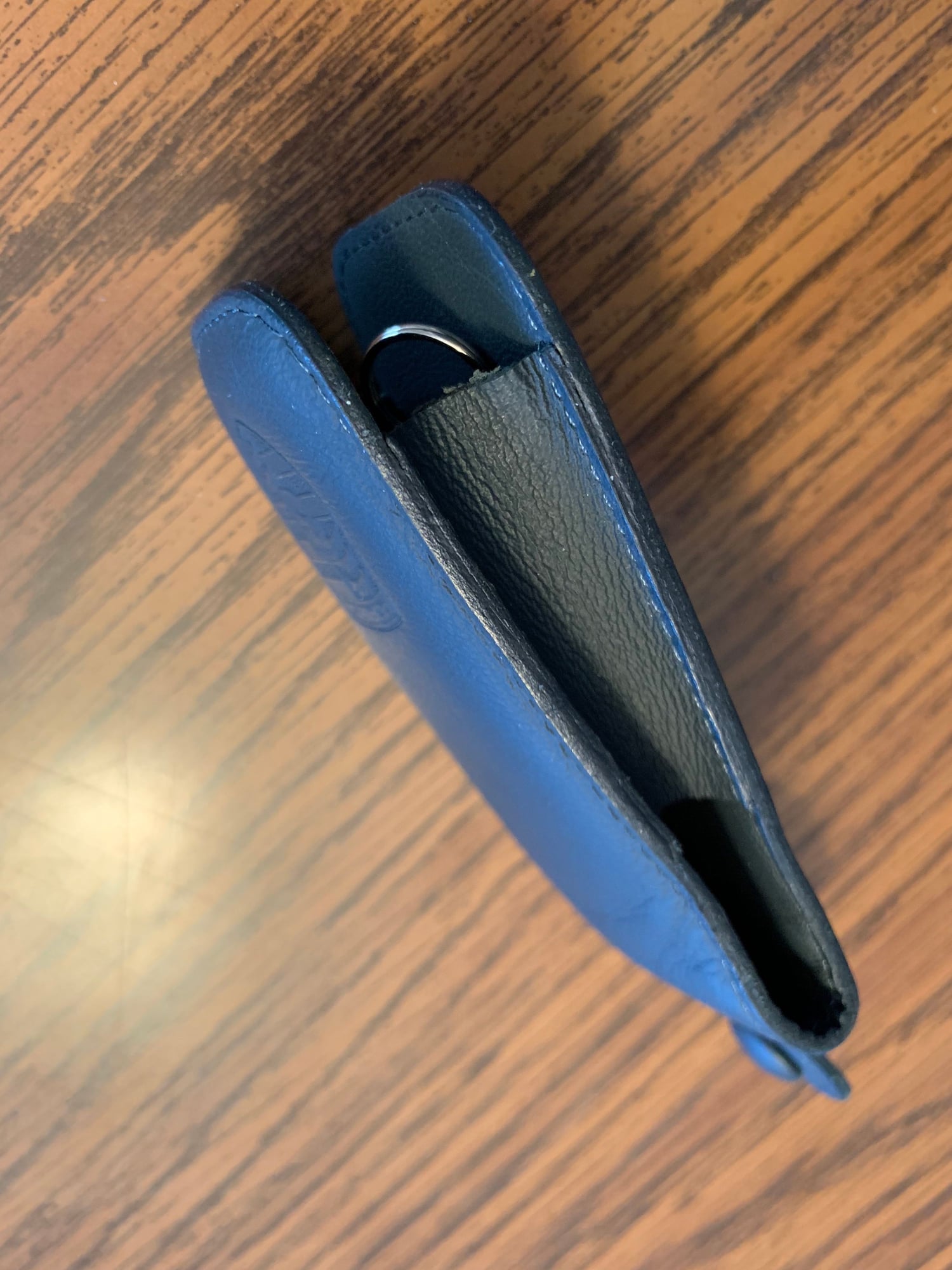 Accessories - Dark Blue Porsche Leather key Pouch - Used - 2011 to 2019 Porsche All Models - Waverly, MN 55390, United States