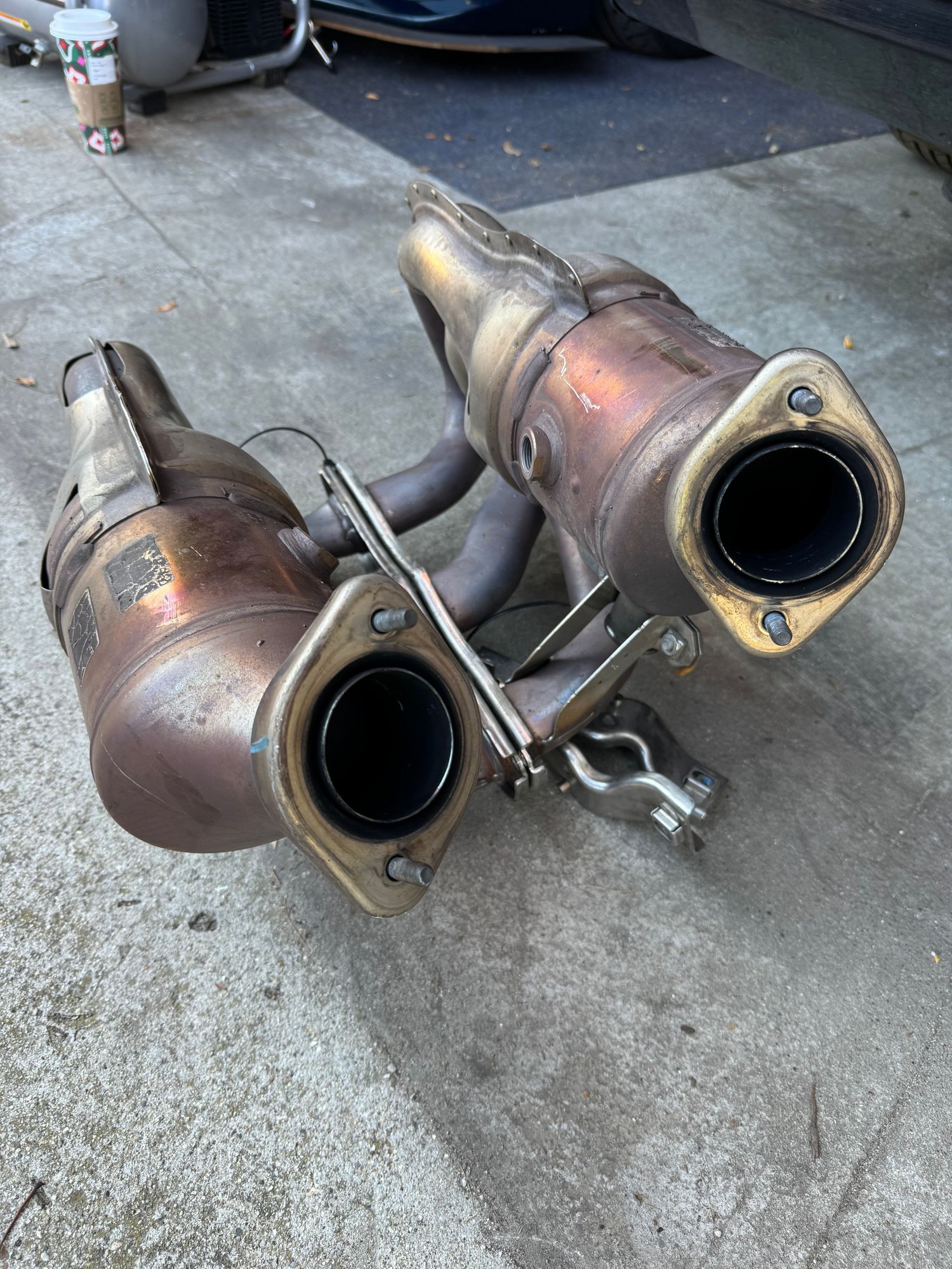 Engine - Exhaust - 981 GT4 OEM mufflers (30k mi) - Used - -1 to 2025  All Models - Chicago, IL 60642, United States