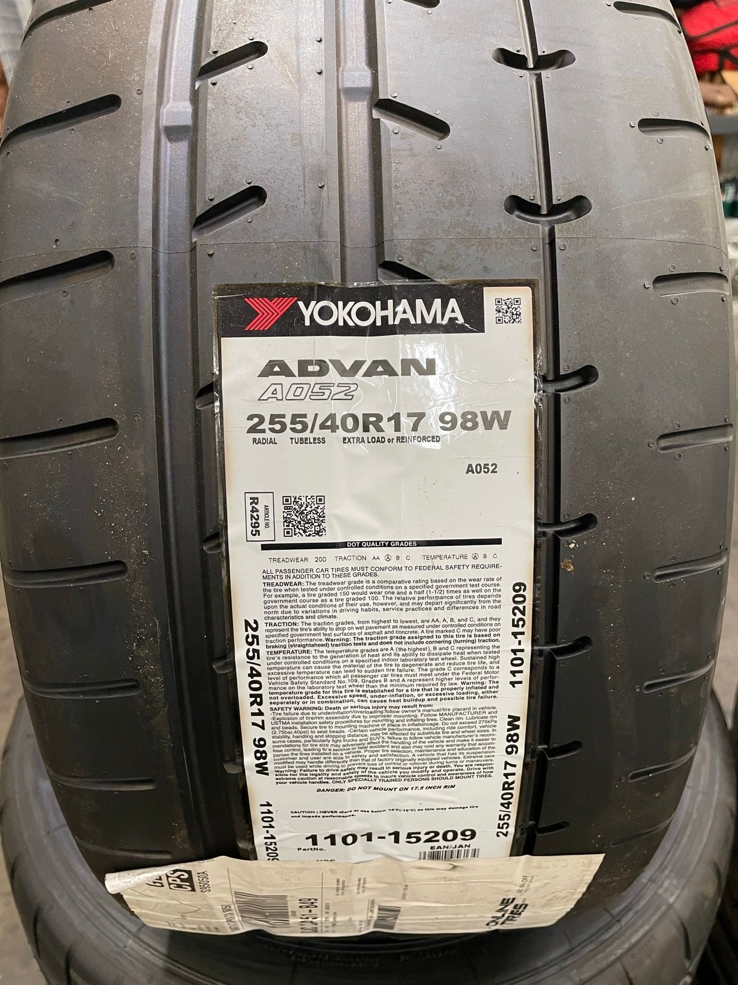 Wheels and Tires/Axles - 255/40/17 Yokohama A052's - New - 0  All Models - Santa Clara, CA 95050, United States