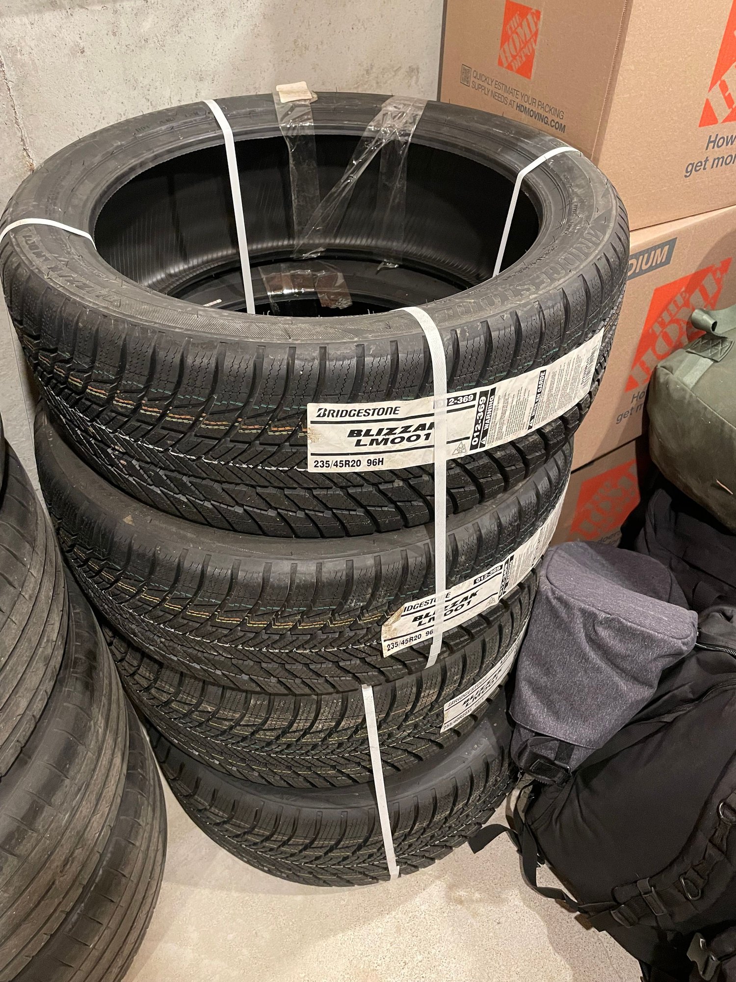 Wheels and Tires/Axles - Bridgestone Blizzak LM001 235/40R-20 + 255/40R-20 - New - 2000 to 2025 Porsche Boxster - 2000 to 2025 Porsche Cayman - Wichita, KS 67204, United States