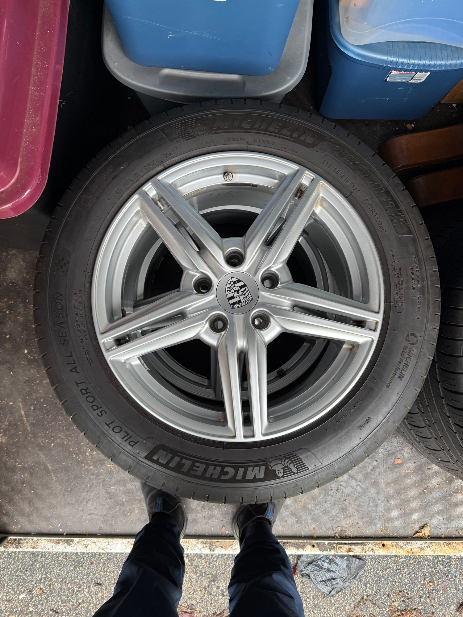 Wheels and Tires/Axles - 19" Turbo Wheels with Michelin Pilot All Seasons off 958 Cayenne - Used - 2011 to 2018 Porsche Cayenne - Philadelphia, PA 19128, United States