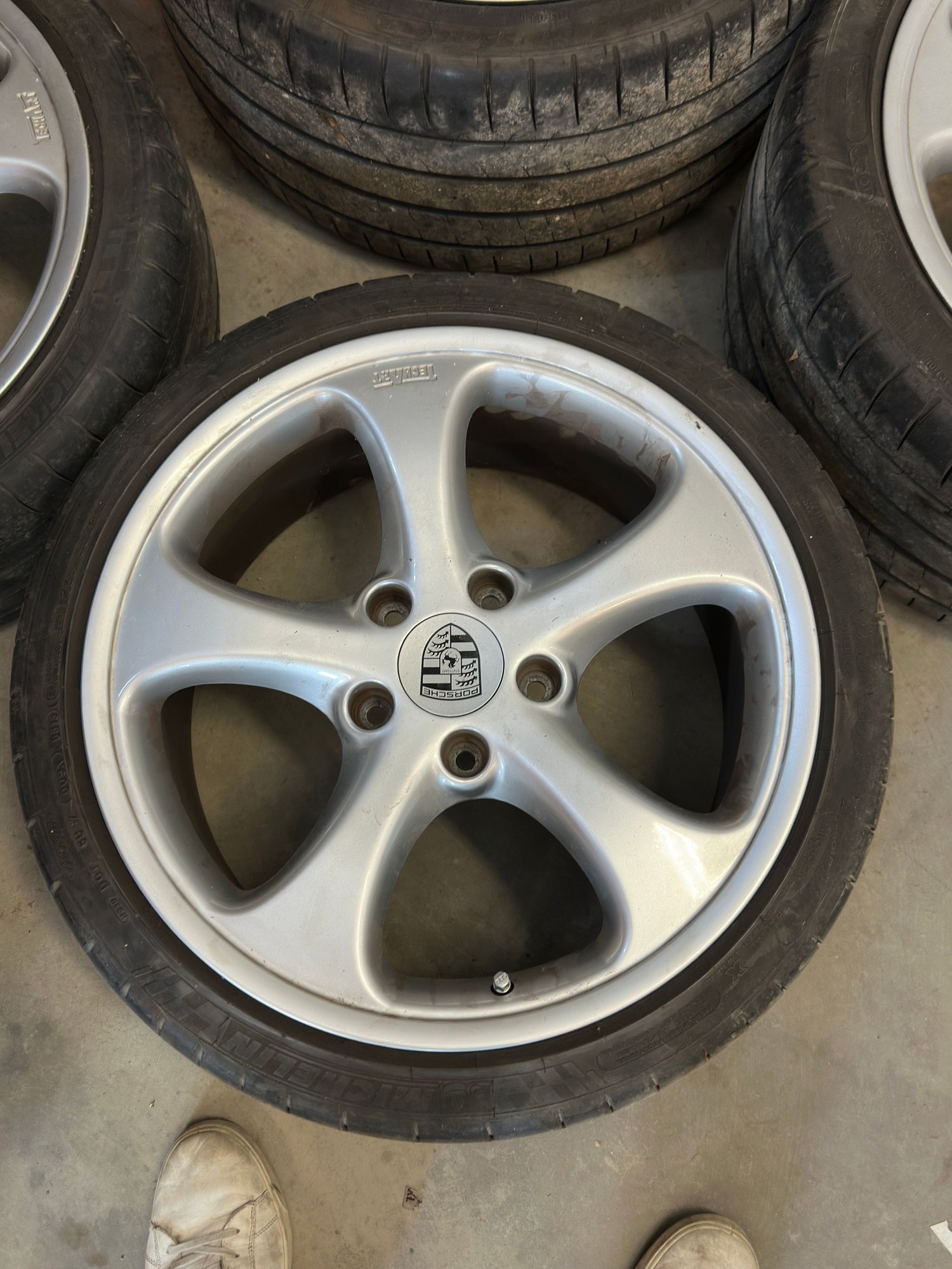 Wheels and Tires/Axles - 19” TechArt wheels with Porsche center caps, NB 996/997 fitment - Used - Calgary, AB, Canada