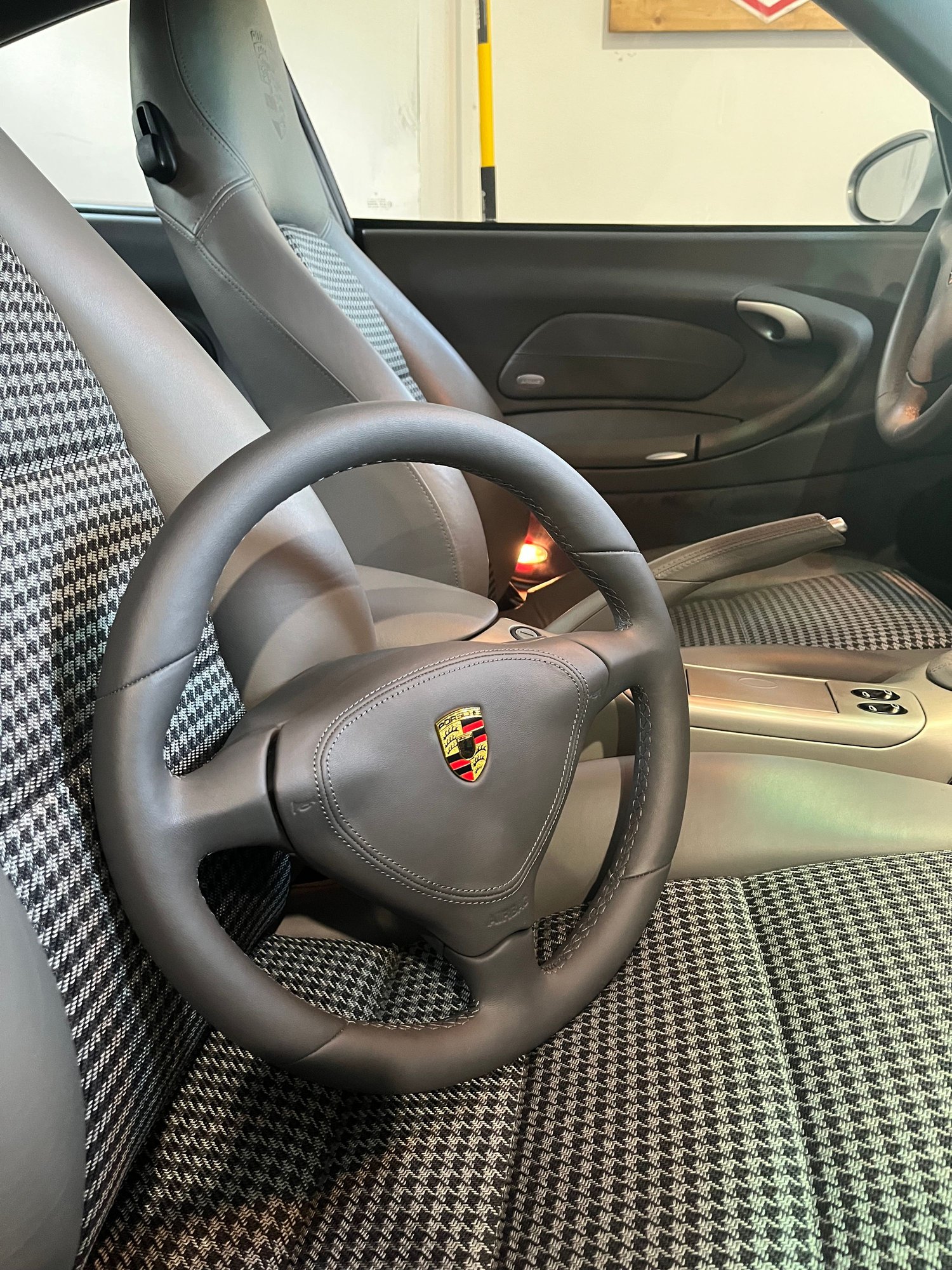 Steering/Suspension - Porsche 911 996 Custom Grey Full Leather Steering Wheel - New - 2000 to 2004 Porsche 911 - Ellicott City, MD 21042, United States