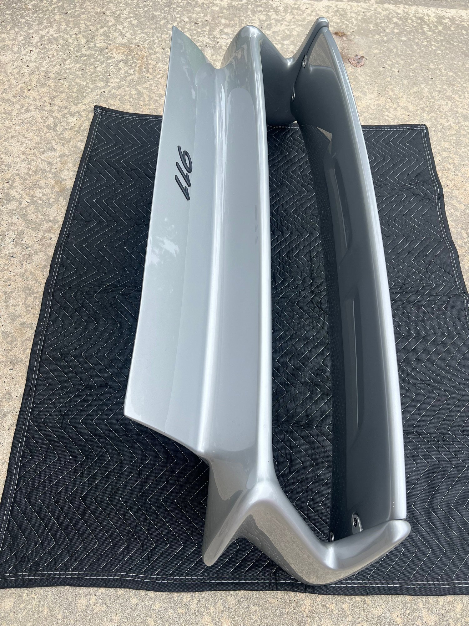 Exterior Body Parts - Porsche GT3 rear wing by Getty Design,Arctic Silver - Used - Huntersville, NC 28078, United States