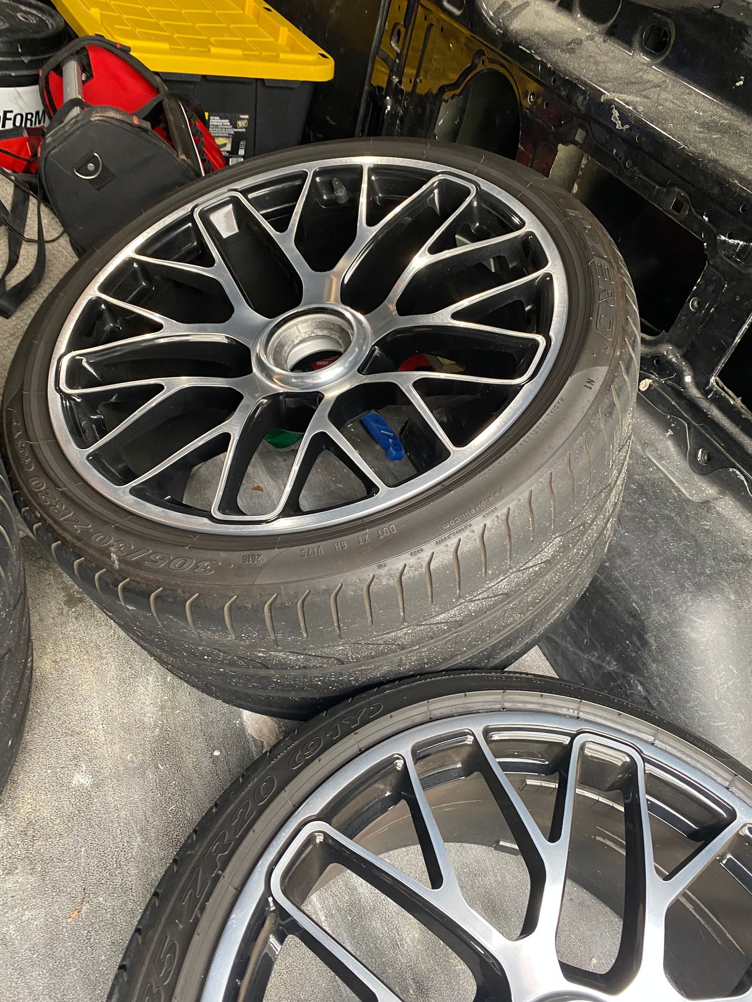 Wheels and Tires/Axles - 2015 turbo S stock wheels center hub, great shape with P Zero tires. - Used - 0  All Models - Mt Pleasant, SC 29466, United States