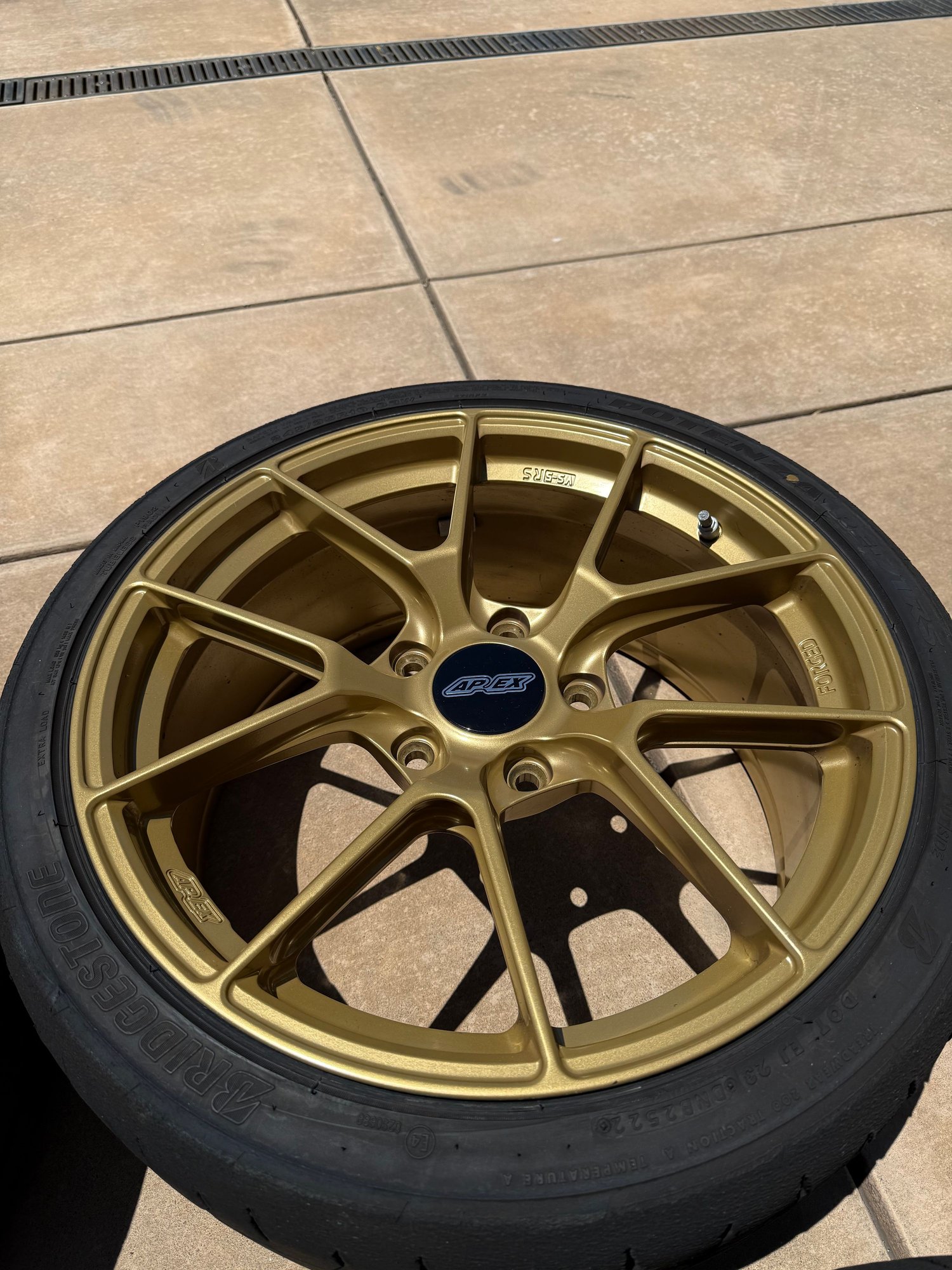 Wheels and Tires/Axles - 19” Apex VS-5RS 5-lug - 718 fitment (including GT4/Spyder) - Bridgestone RE-71RS - Used - All Years  All Models - San Francisco, CA 94111, United States