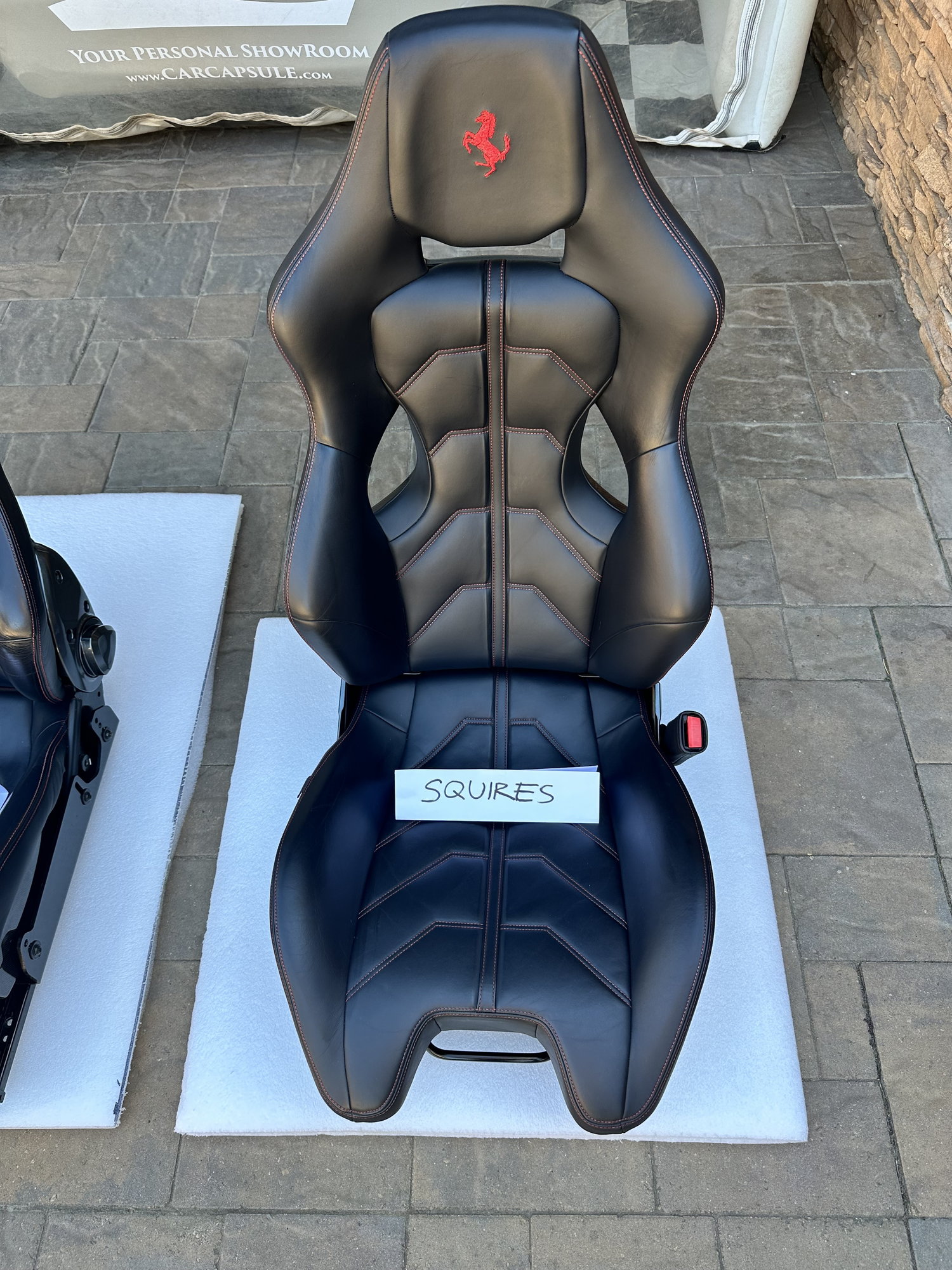 Interior/Upholstery - Ferrari 458 Racing Seats with Red Stitching  (Large size) - Used - -1 to 2024  All Models - -1 to 2024  All Models - North Hills, CA 91343, United States