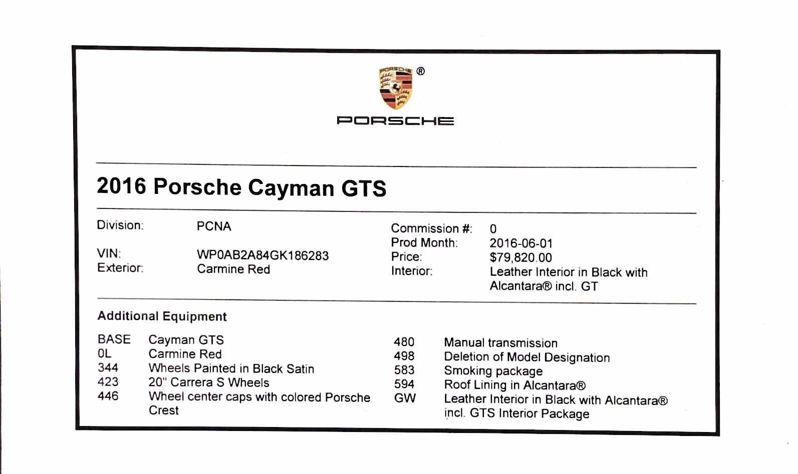 2016 Porsche Cayman - 2016 Porsche Cayman-Manual-Carmine Red-Certified! - Used - VIN WP0AB2A84GK186283 - 11,385 Miles - 6 cyl - 2WD - Manual - Coupe - Red - Richmond, VA 23113, United States