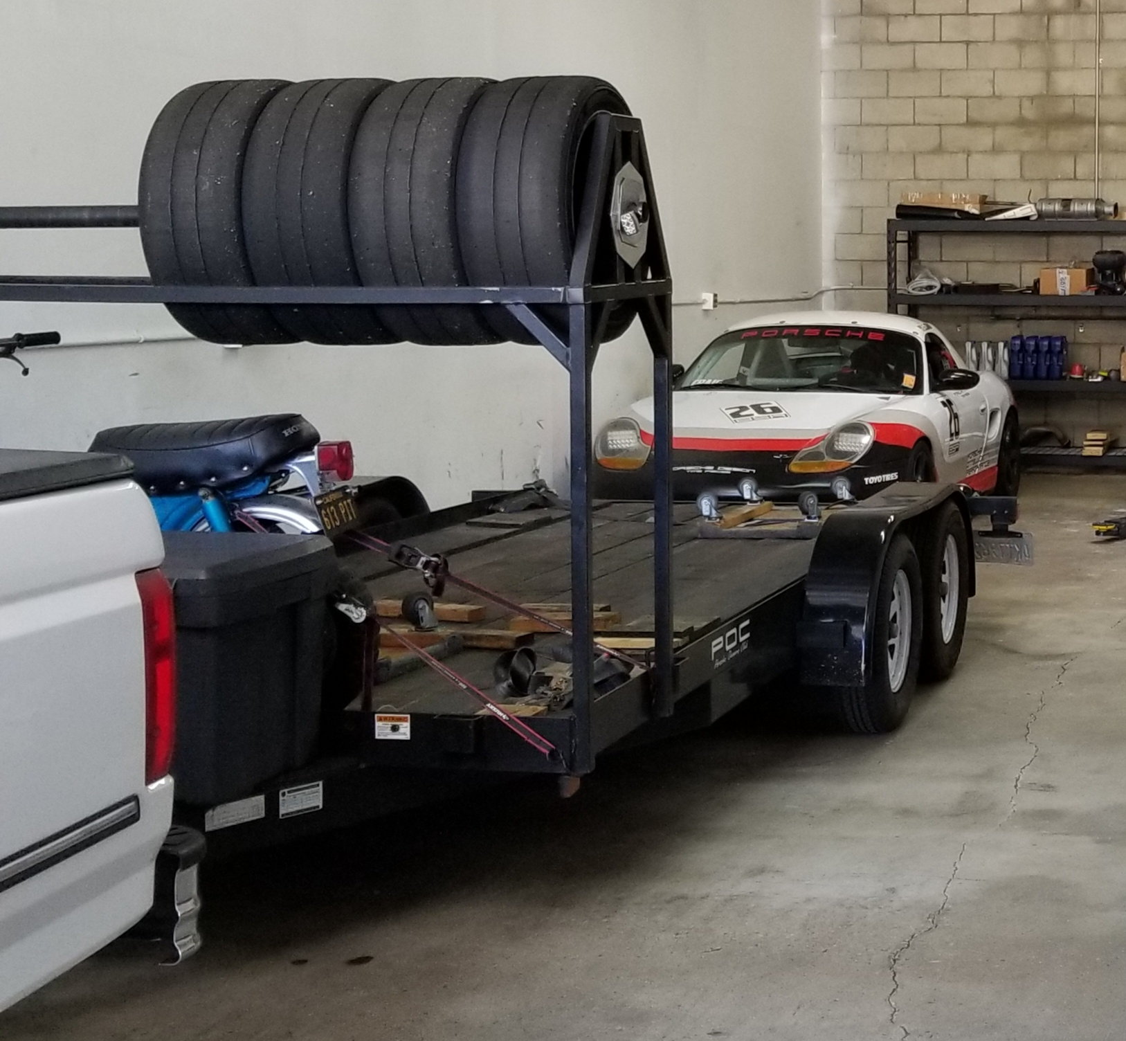 Miscellaneous - Race Car Trailer with Tire Rack and Storage Box - Used - San Diego, CA 92071, United States
