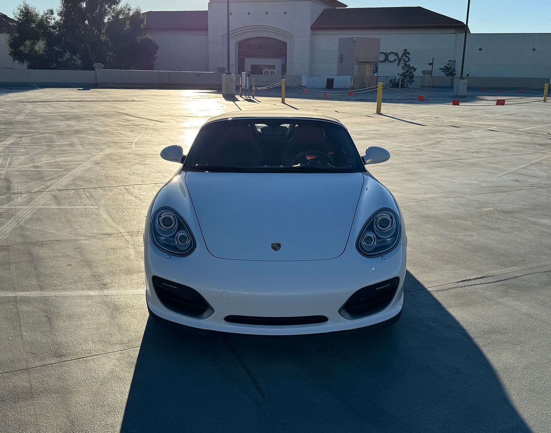 2011 Porsche Boxster - 2011 Boxster Spyder for sale - white on red manual w/ carbon buckets 15.8k miles - Used - VIN wp0cb2a88bs745559 - 15,800 Miles - 6 cyl - 2WD - Manual - Convertible - White - Santa Clarita, CA 91355, United States