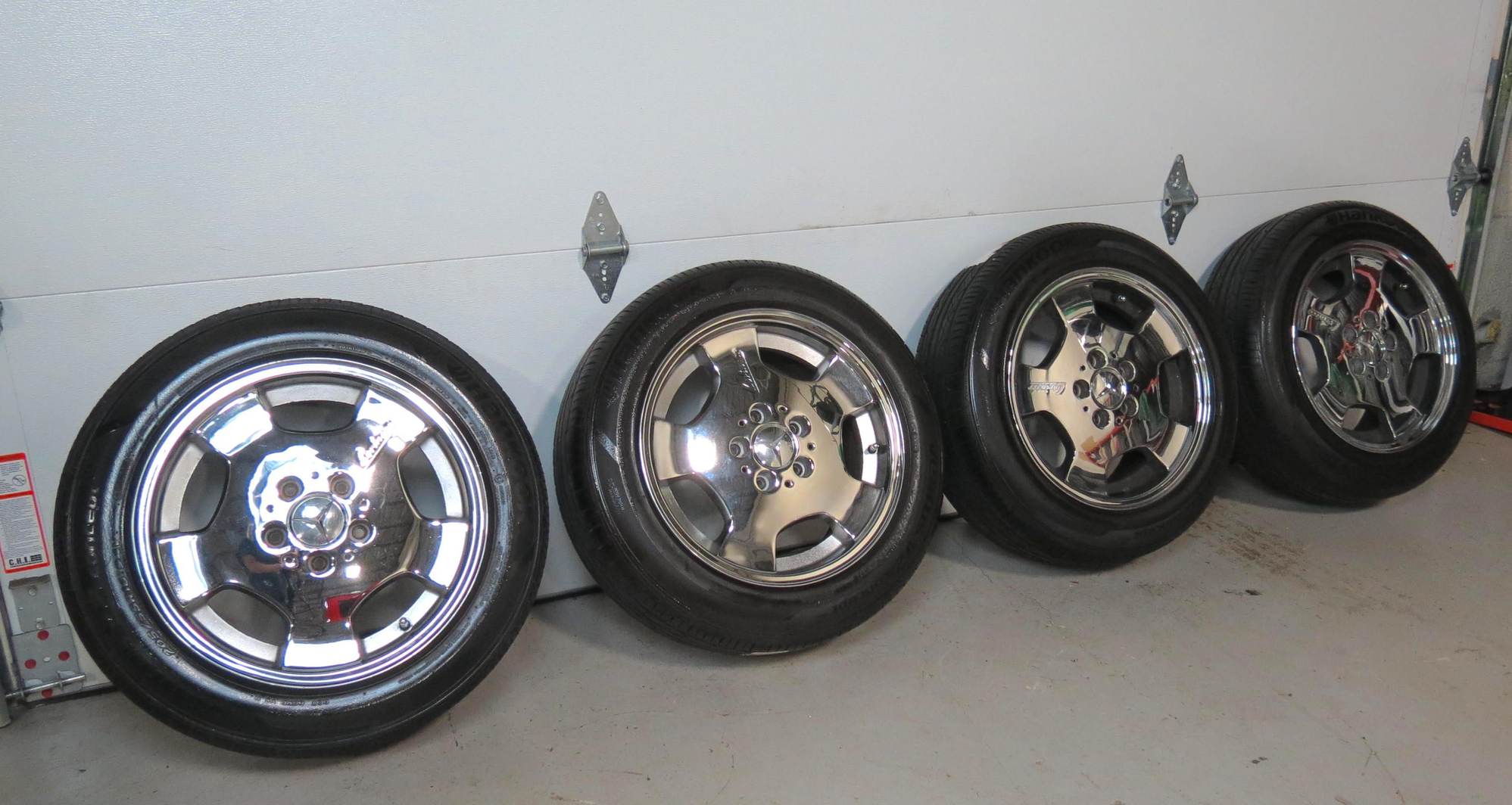 Wheels and Tires/Axles - Mercedes Lorinser RS 90 Wheel 18in 5x112 +37MM Chrome w/ brand new tires - Used - All Years Mercedes-Benz All Models - Saddle Brook, NJ 07663, United States