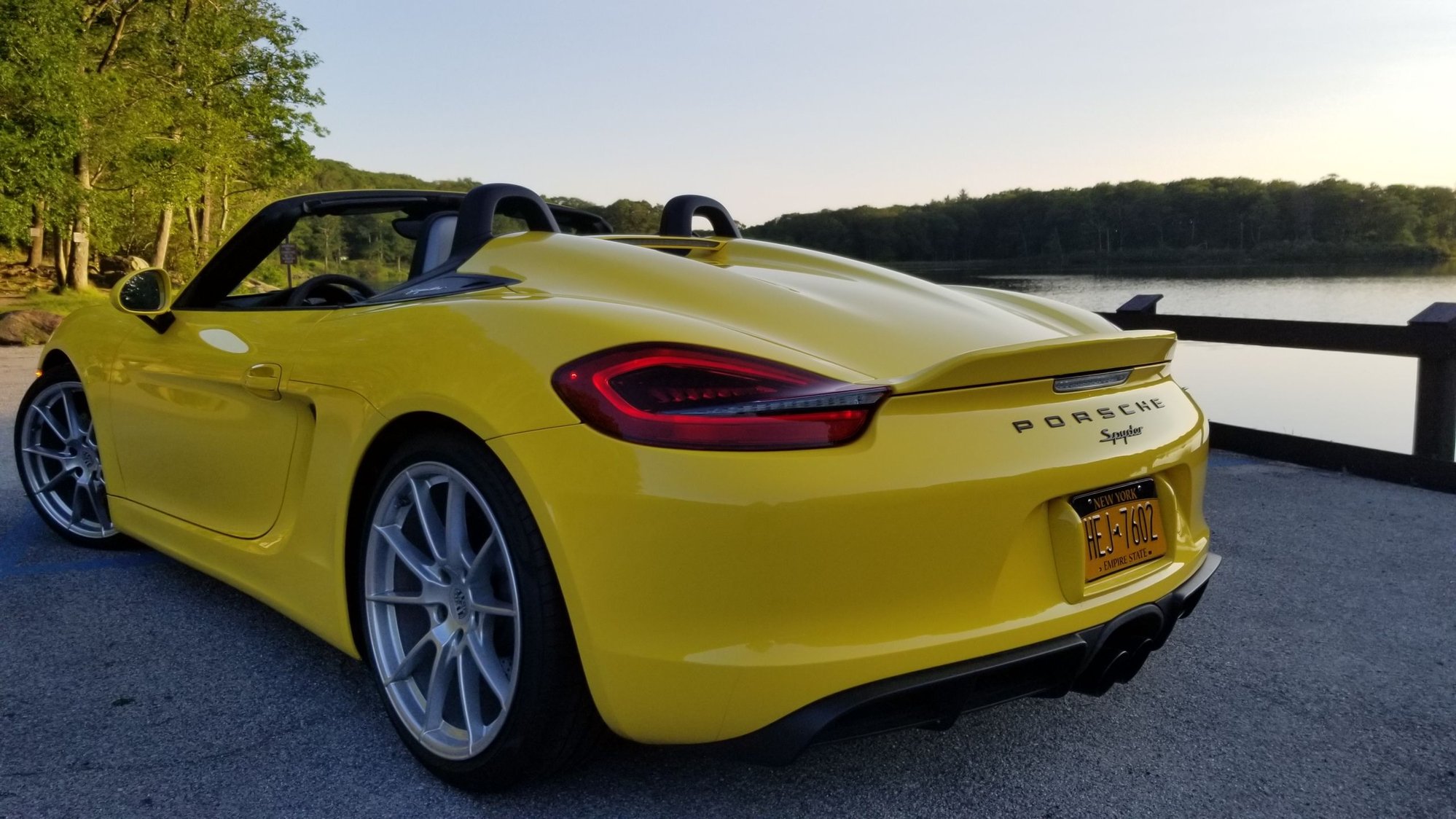 2016 Porsche Boxster - 2016 Racing Yellow Boxster Spyder - Original Owner!Clean Car!- $79,900 - Used - VIN WP0CC2A89GS152717 - 14,850 Miles - 6 cyl - 2WD - Manual - Convertible - Yellow - Suffern, NY 10901, United States