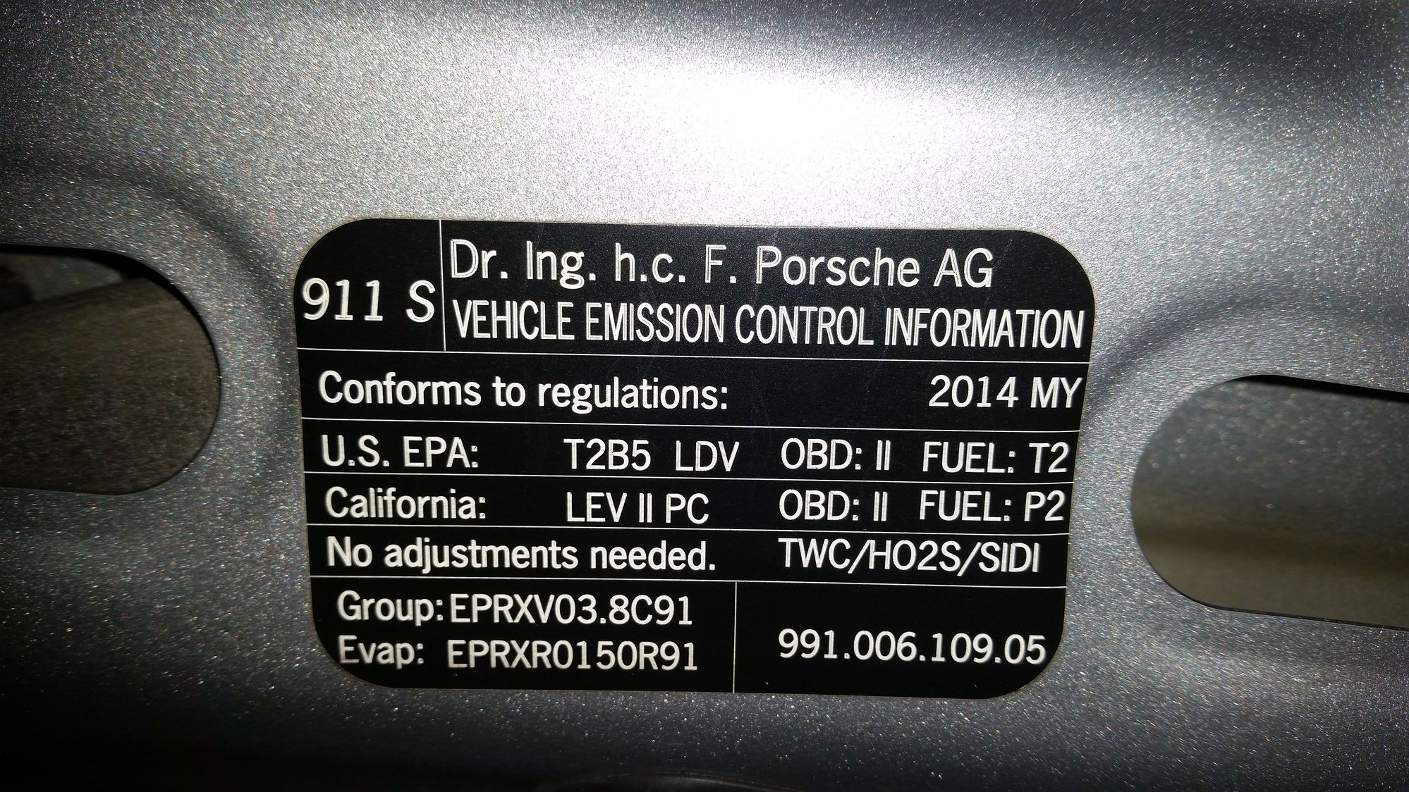 Are all 991s in the US certified for California emissions? Rennlist