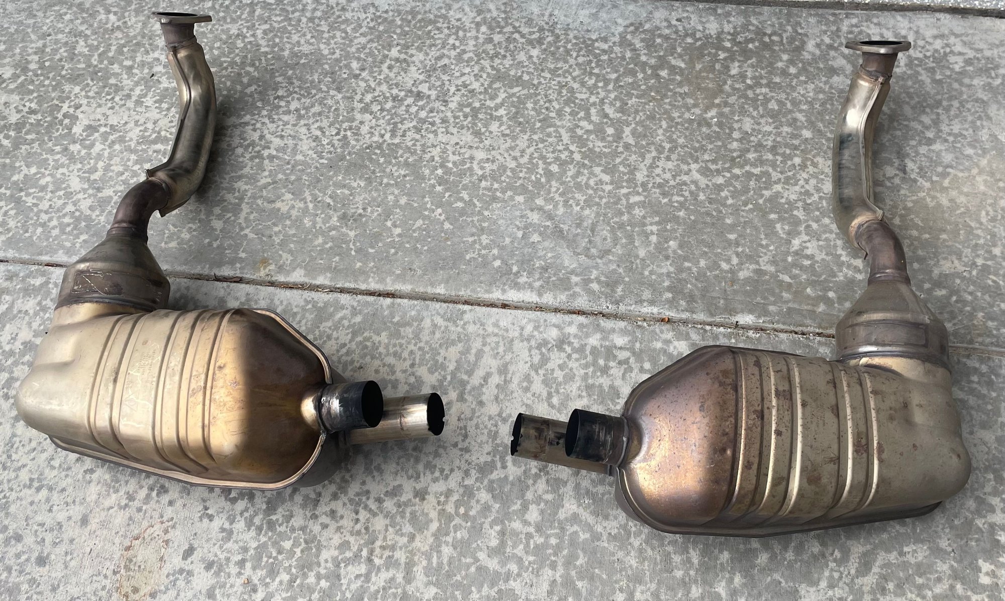 Engine - Exhaust - 987.2 Boxster/Cayman OEM Mufflers - Used - 2009 to 2012 Porsche Boxster - 2009 to 2012 Porsche Cayman - Lakewood, CO 80228, United States