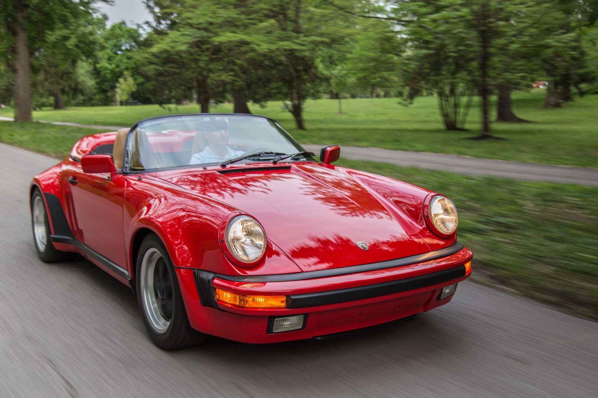 1989 Porsche 911 - 1989 911 SPEEDSTER GUARDS RED/CASHMERE 2 OWNER ALL RECORDS - Used - VIN wp0eb0915ks173628 - 41,000 Miles - 6 cyl - 2WD - Manual - Convertible - Red - Louisville, KY 40223, United States