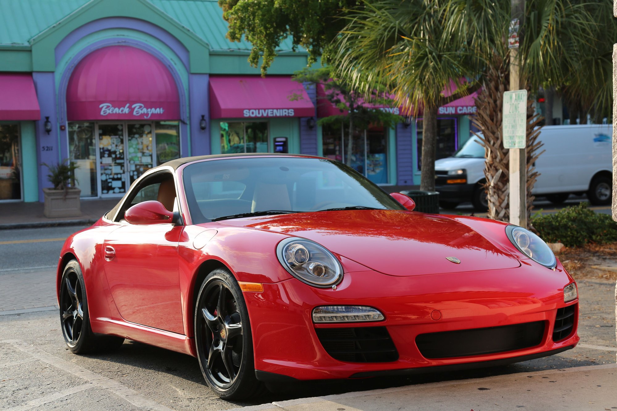 2010 Porsche 911 - 2010 911S Cabriolet  Guards Red / Beige Interior Black Soft Top - Used - VIN WPOCB2A94AS754086 - 48,600 Miles - 6 cyl - 2WD - Manual - Convertible - Red - Sarasota, FL 34231, United States