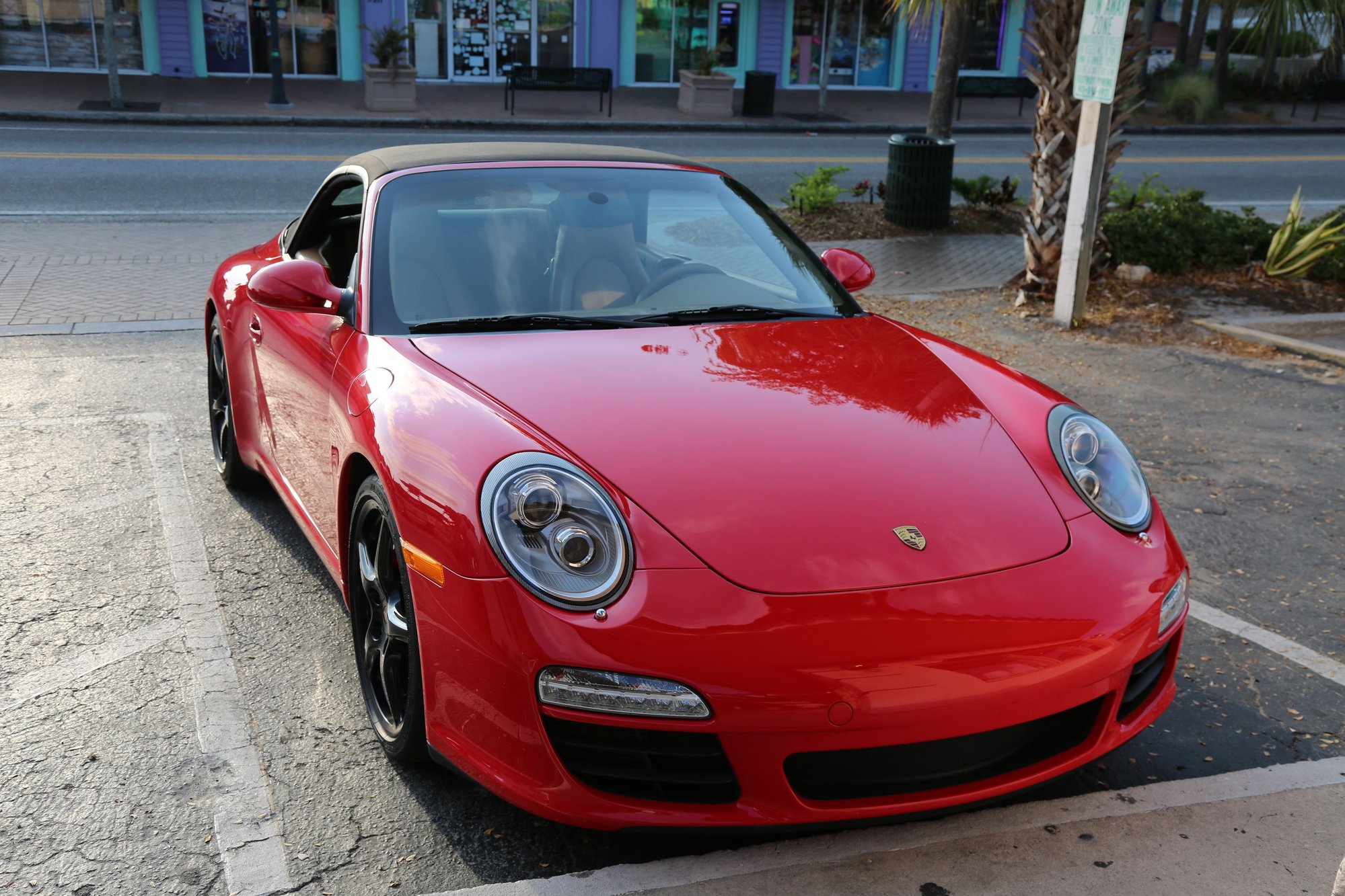 2010 Porsche 911 - 2010 911S Cabriolet  Guards Red / Beige Interior Black Soft Top - Used - VIN WPOCB2A94AS754086 - 48,600 Miles - 6 cyl - 2WD - Manual - Convertible - Red - Sarasota, FL 34231, United States