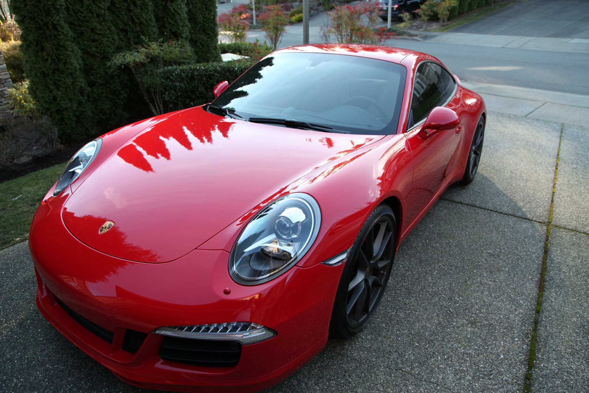 2014 991.1 Guards Red CarreraS with Sports Design Package for Sale