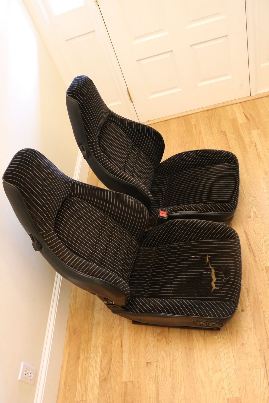 Interior/Upholstery - Rare pinstripe factory Recaro sport seats Porsche 911 944 - Used - Norcross, GA 30071, United States