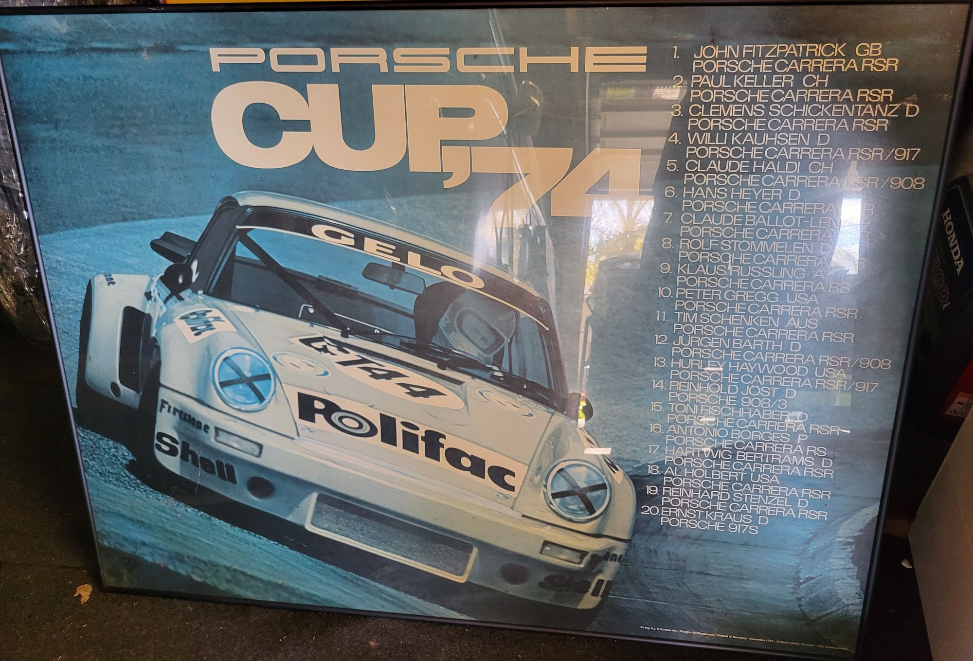 Miscellaneous - LARGE Porsche framed ORIGINAL poster COLLECTION-anodized aluminum dark titanium color - Used - All Years  All Models - San Diego, CA 92117, United States