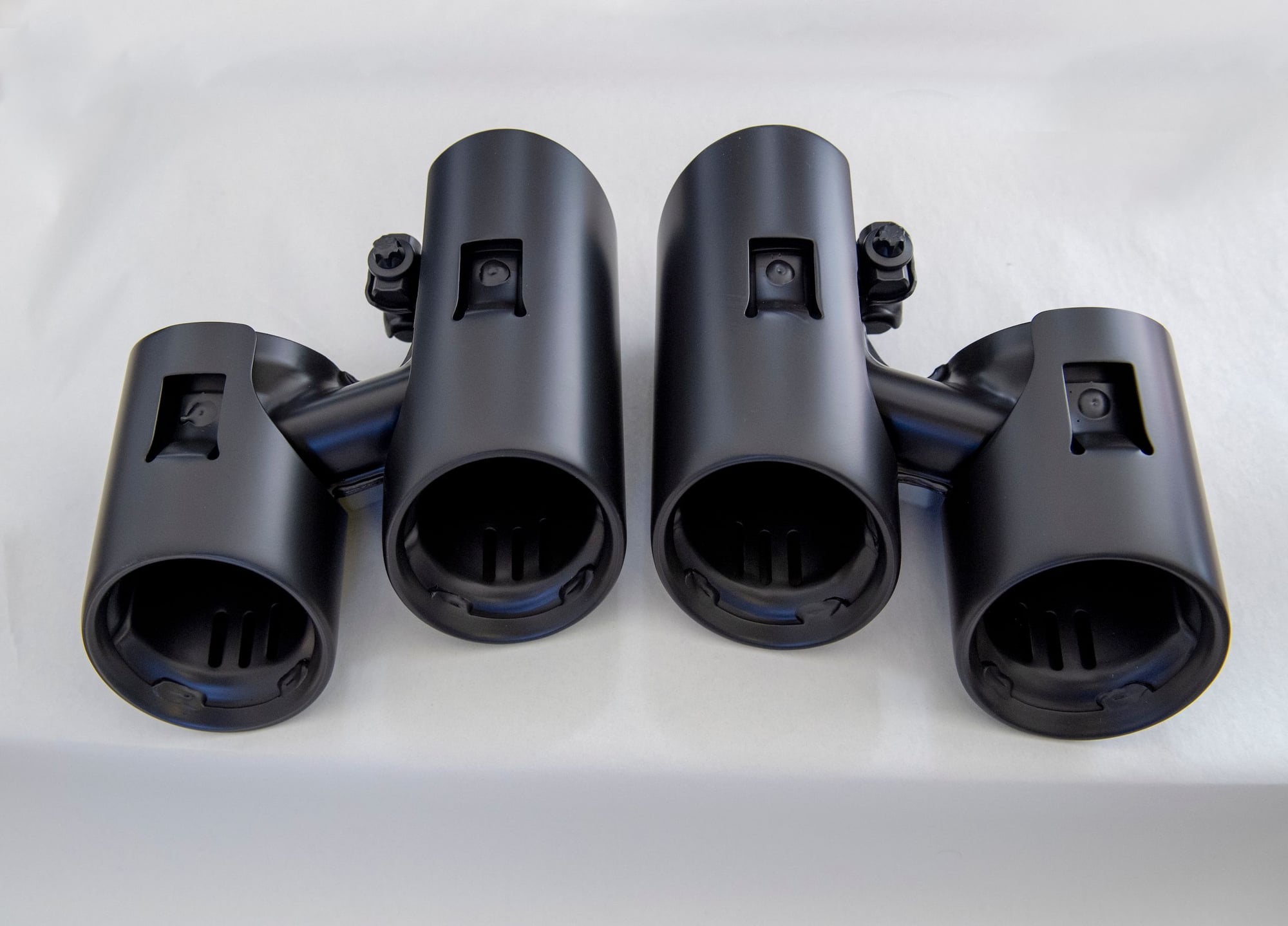 Engine - Exhaust - Two sets of OEM Porsche 991.1 PSE/Non PSE Black Ceramic Tail Pipe Tips - New - 2012 to 2016 Porsche 911 - Granada Hills, CA 91344, United States