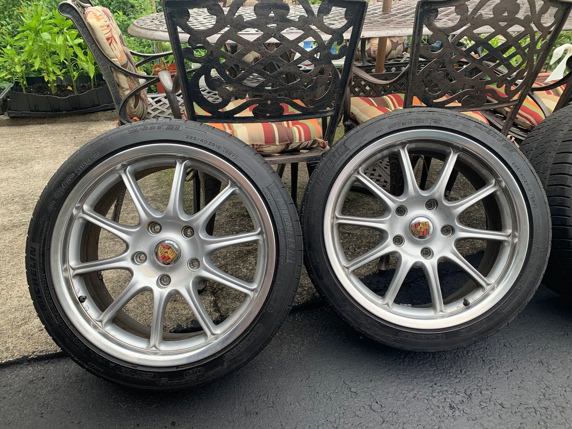 Wheels and Tires/Axles - 18inch 911 Rims and tires , staggered pair. - Used - 1999 to 2020 Porsche 911 - Staten Island, NY 10301, United States