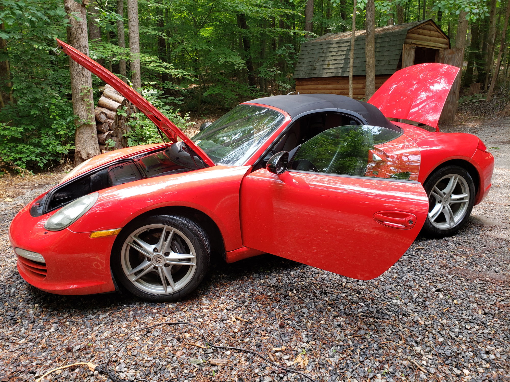 2010 Porsche Boxster - 2010 Red Boxster Just Serviced - Needs Cleanup - Make Offer - Used - VIN WP0CA2A85AS710298 - 105,000 Miles - 6 cyl - 2WD - Manual - Convertible - Red - Fredericksburg, VA 23024, United States