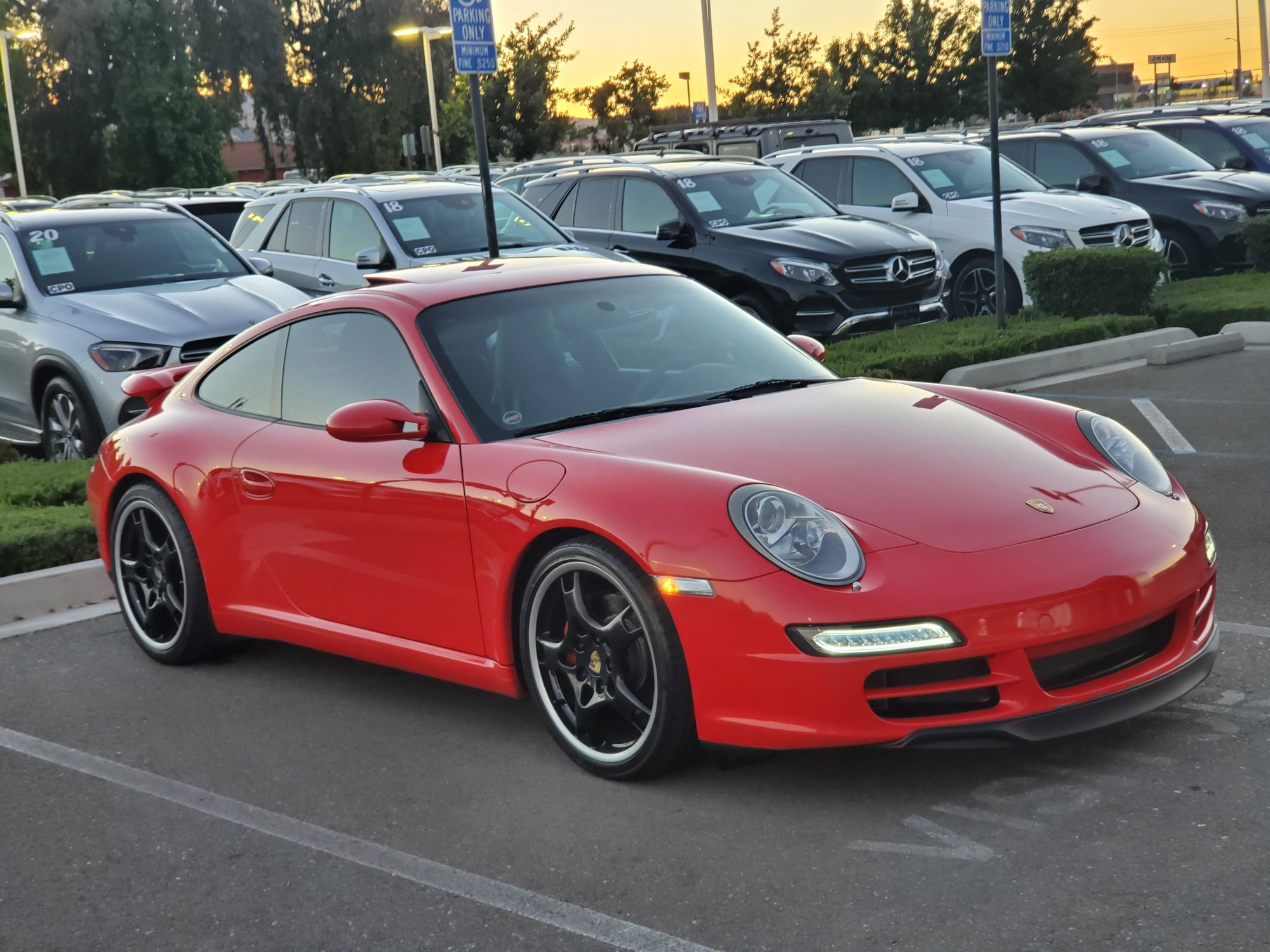 Wheels and Tires/Axles - Mint powder coated Lobster Claw Wheels with Bridgestone Potenza - Used - 2005 to 2012 Porsche 911 - San Ramon, CA 94582, United States