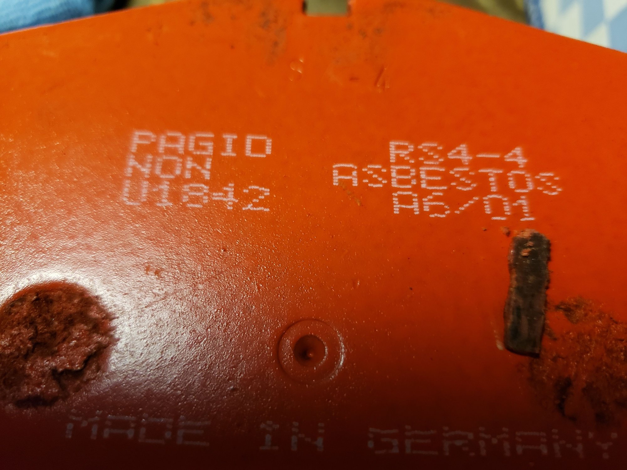 Brakes - Pagid Racing Brake pads U1842 RS 4-4 Orange compound 928S4 993TT C4S - New - 0  All Models - Huntington Bch, CA 92647, United States