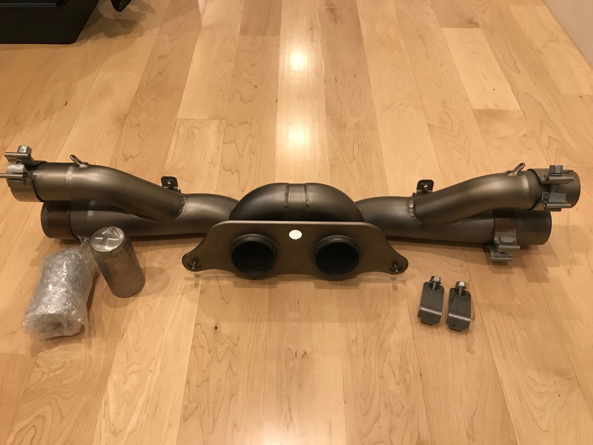 Engine - Exhaust - Akrapovic Titanium Center Bypass Pipe - Used - All Years Porsche GT3 - Philly, PA 19428, United States