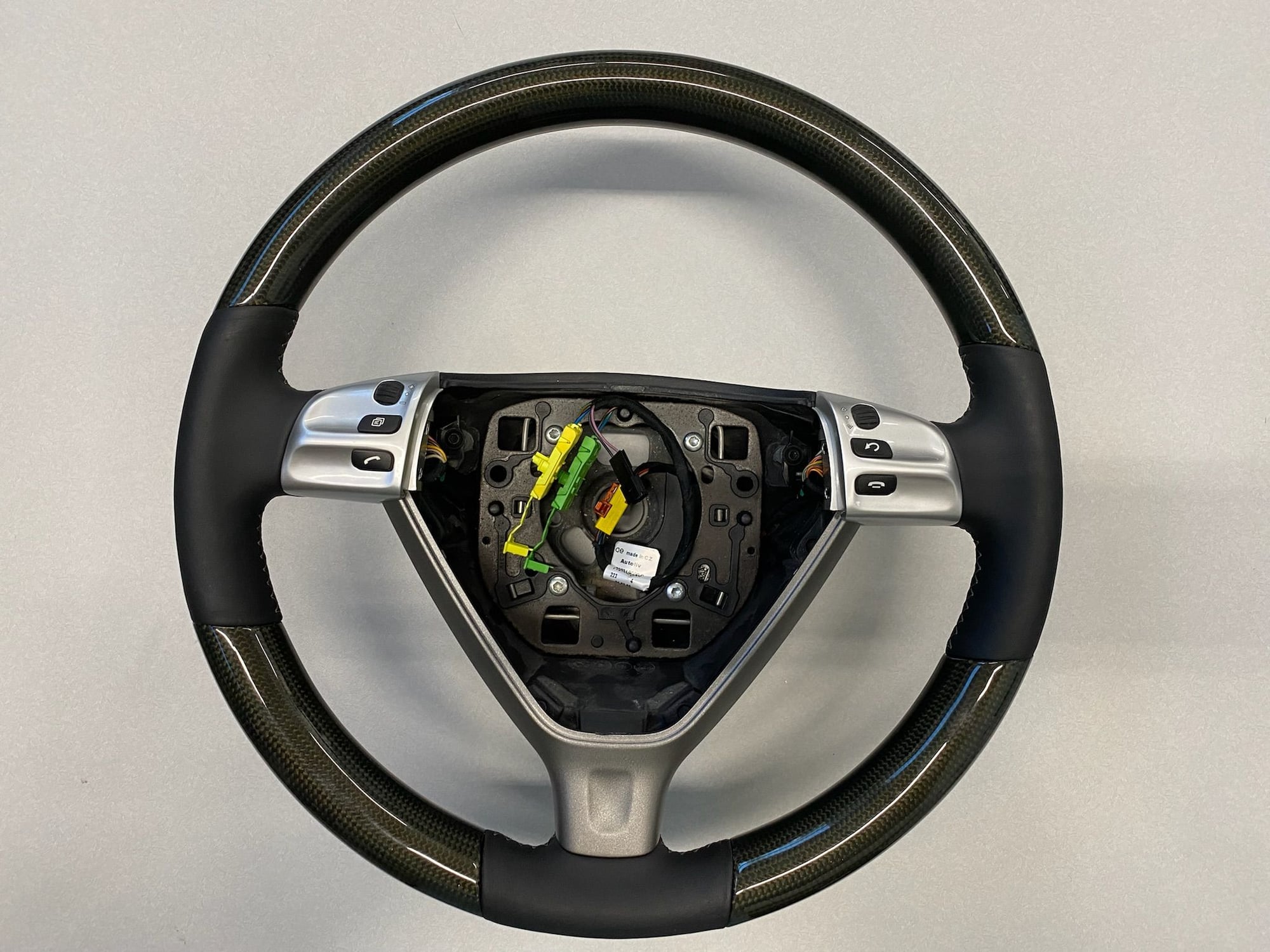 Steering/Suspension - Porsche 997/987 OEM Carbon Fiber & Black Leather Multifunction Steering Wheel - New - 0  All Models - Dallas, TX 75231, United States
