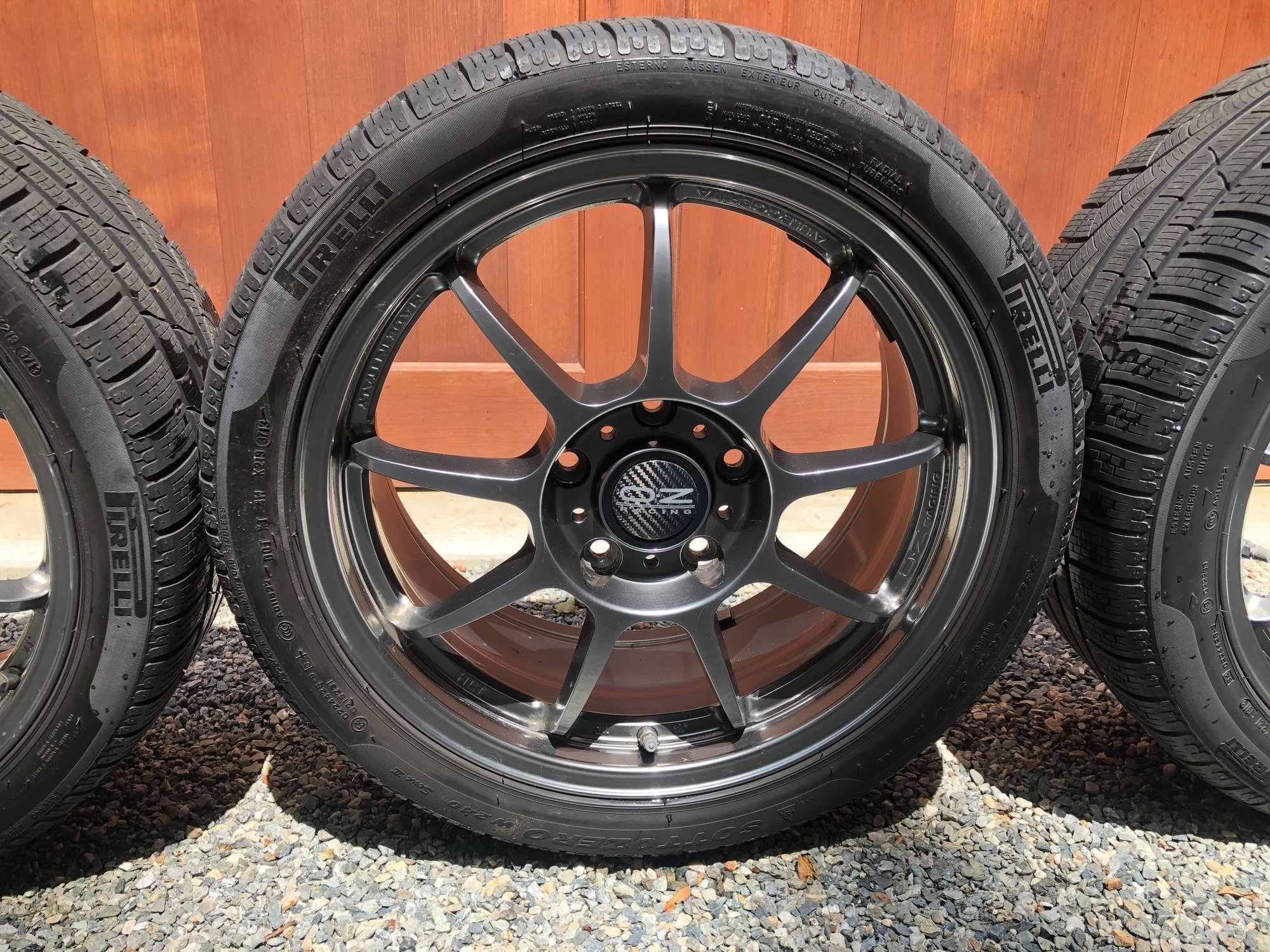 Wheels and Tires/Axles - Cayman 987 winter wheels and tires.  OZ Alleggerita HLT and Pirelli Sottozero - Used - 2009 to 2013 Porsche Cayman - Kent, CT 06757, United States