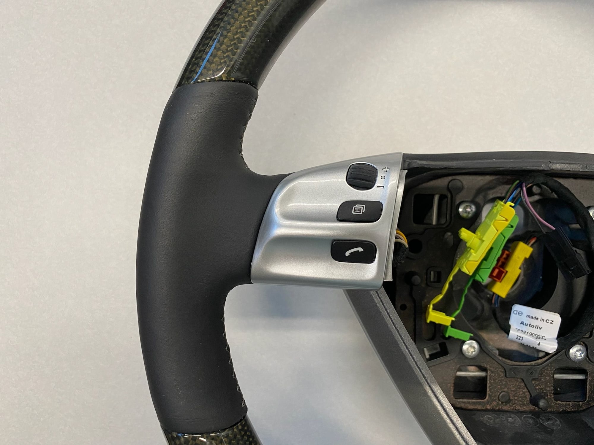 Steering/Suspension - Porsche 997/987 OEM Carbon Fiber & Black Leather Multifunction Steering Wheel - New - 0  All Models - Dallas, TX 75231, United States