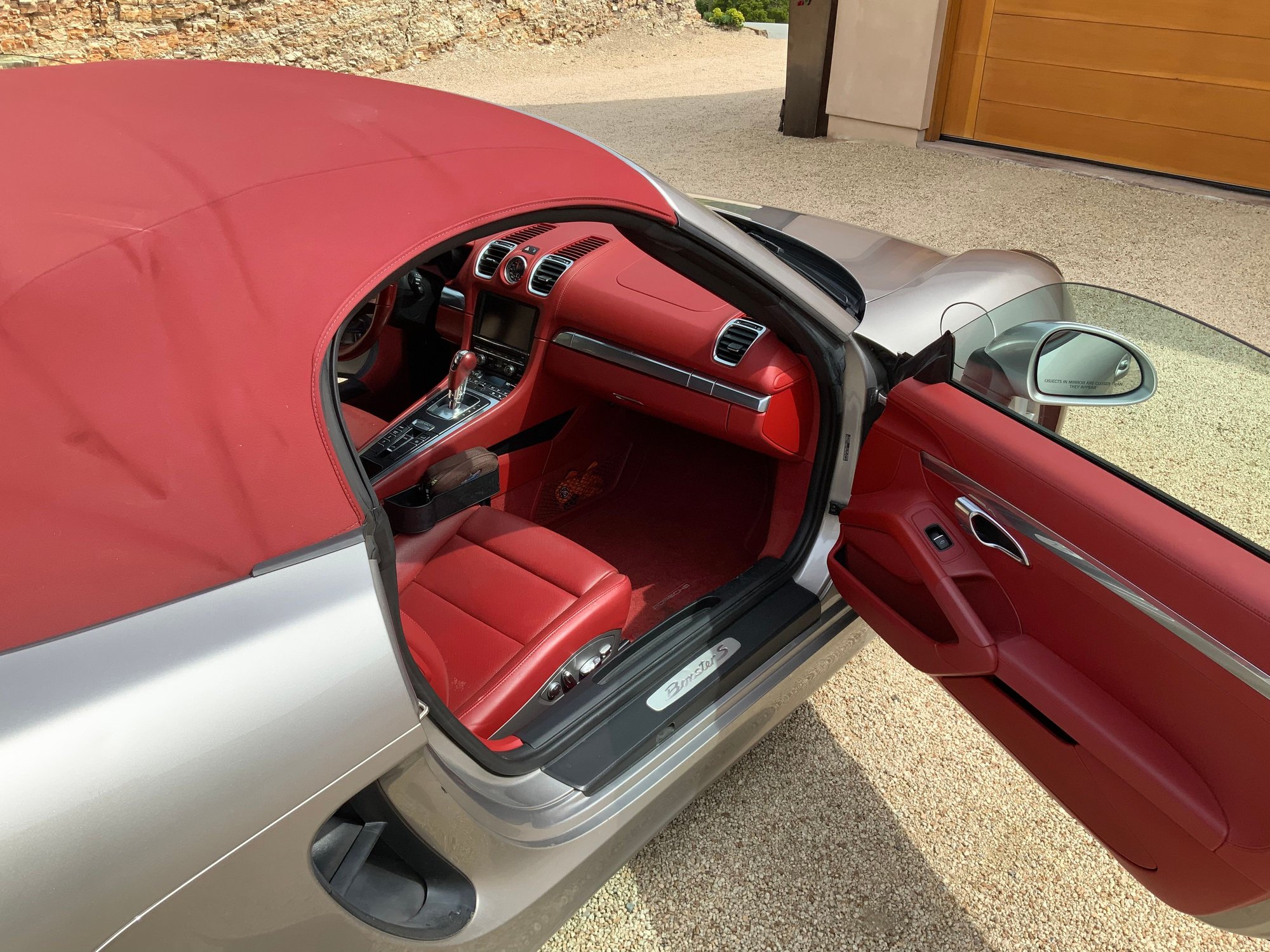 2013 Porsche Boxster - Rare 2013 Boxster S Platinum Silver Metallic, Carrera Red  leather and  Bordeaux Top - Used - VIN WP0CB2A81DS133562 - 6 cyl - 2WD - Automatic - Convertible - Silver - Carmel, CA 93923, United States