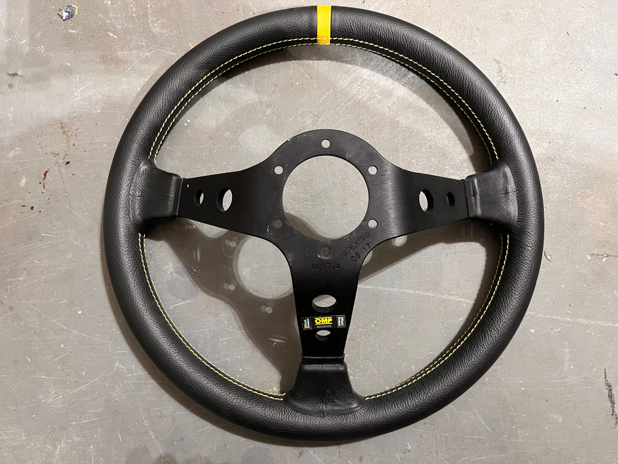 Steering/Suspension - OMP Corsica Steering Wheel, Leather, 350mm (13.78" dia) x 3.75"D - Used - 0  All Models - Flowery Branch, GA 30542, United States