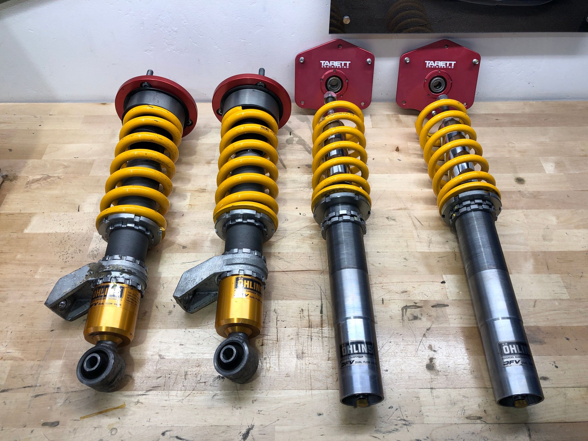 Steering/Suspension - Ohlin Road & Track Shocks with Tarett Mono-ball hats - Used - 1999 to 2004 Porsche GT3 - San Diego, CA 92120, United States