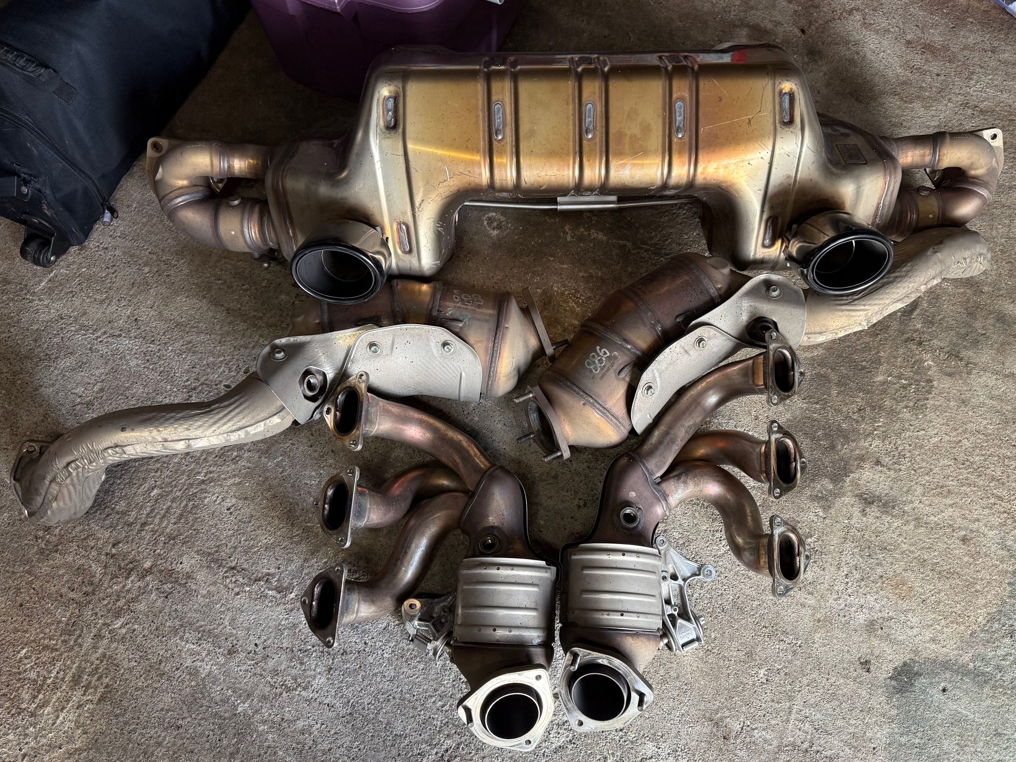 Engine - Exhaust - OEM Porsche GT4 RS Full Exhaust - Used - 2022 to 2025 Porsche 718 - Seattle, WA 98103, United States