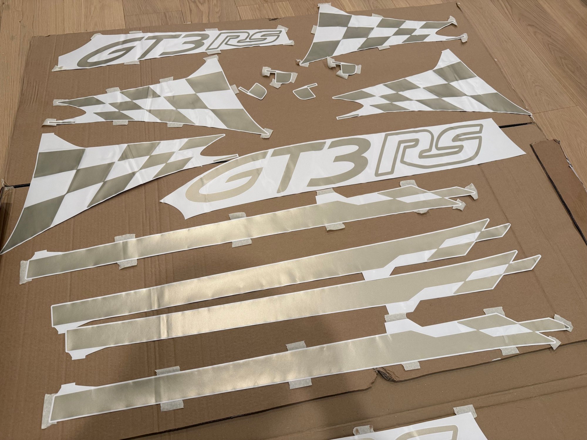 Exterior Body Parts - CXX 992 3RS White Gold Decal Sets (997.2 RS Livery) - New - -1 to 2027  All Models - Chicago, IL 60616, United States