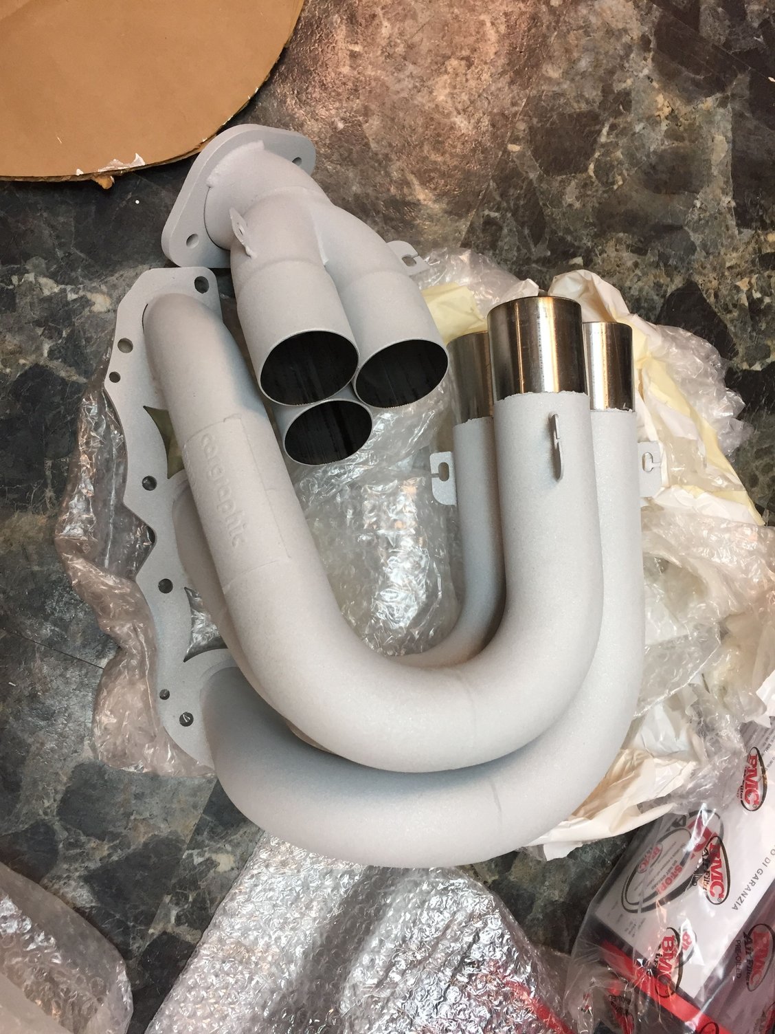 Engine - Exhaust - GT4 Parts: Cargrahpic headers, intake, car cover, sunshade, harness and harness mount - New - 2016 Porsche Cayman GT4 - 2014 to 2016 Porsche Cayman - Chicago, IL 60060, United States