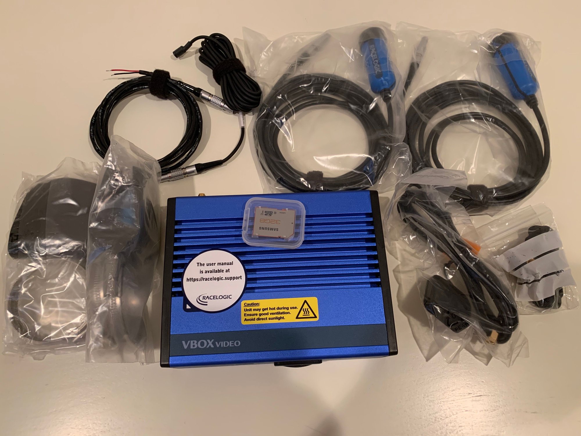 NEW Racelogic VBox HD2 2 camera system. Track package, rollbar mount