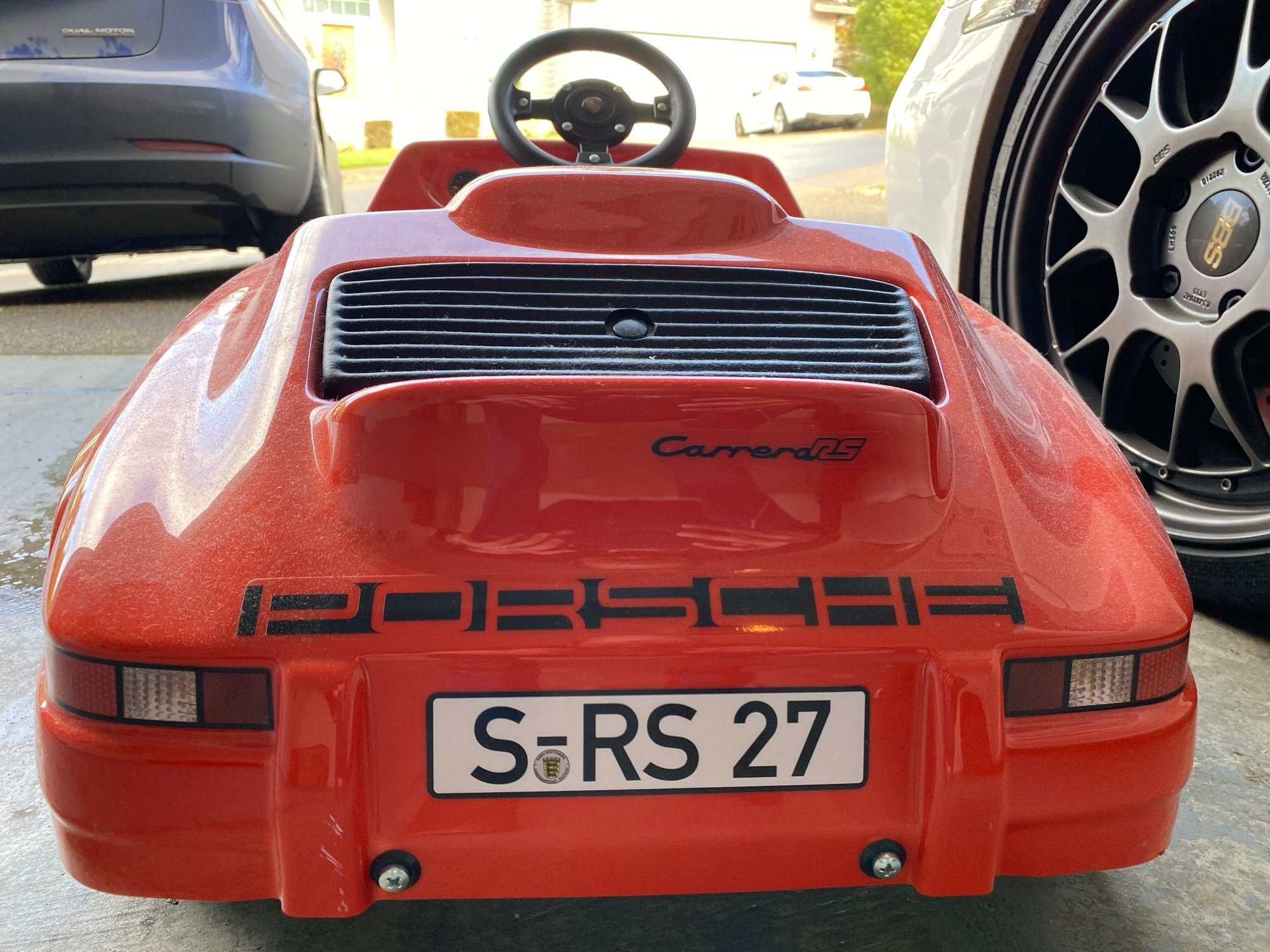 PORSCHE CARRERA RS 2.7 KIDS PEDAL CAR GENUINE PORSCHE LICENSED AND