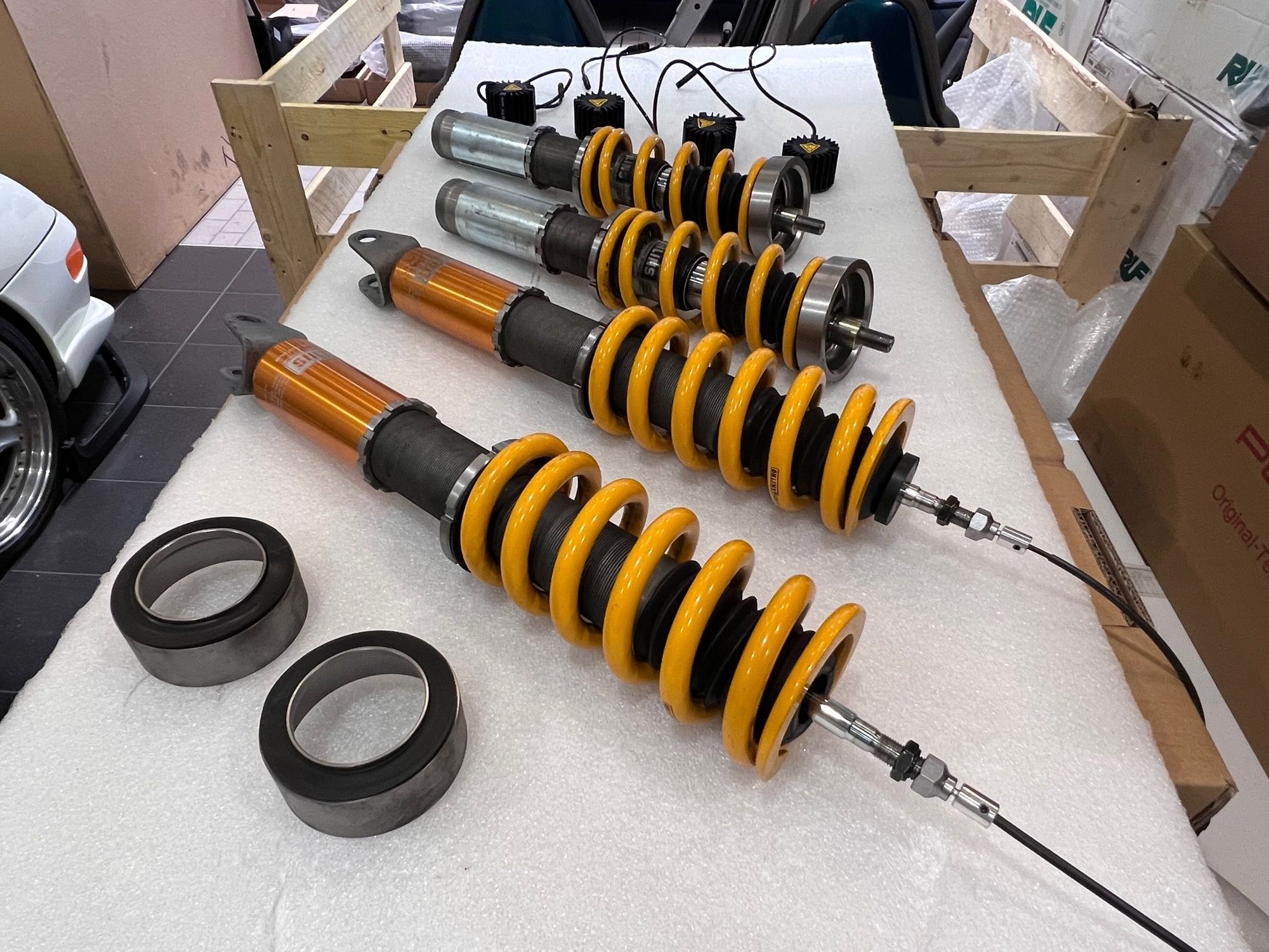 Steering/Suspension - Ohlins Road & Track (R&T) Coilovers w/PASM Cancel for 2013-2019 Porsche Carrera/Turbo - Used - 2013 to 2019 Porsche Carrera - Torrance, CA 90503, United States