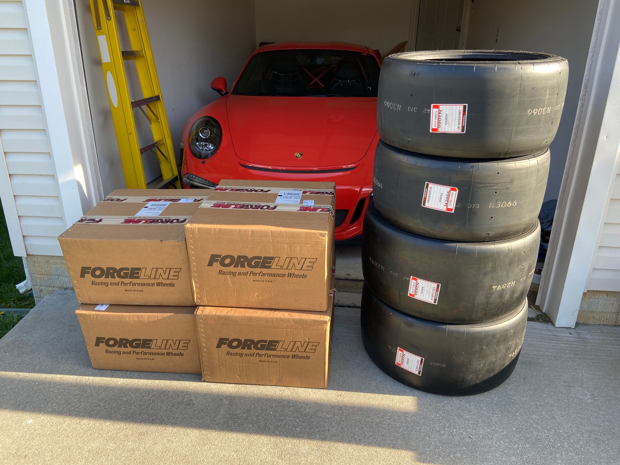 Wheels and Tires/Axles - 991 GT2RS/3RS - New set of Forgeline GS1-R Wheels & Slicks - New - Catonsville, MD 21228, United States