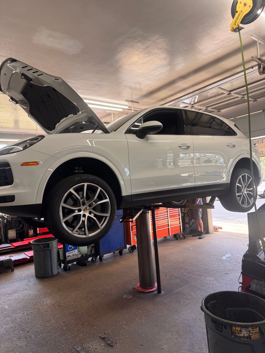 He spent two hours and after finishing he basically said it needs new wiper blades all around. 