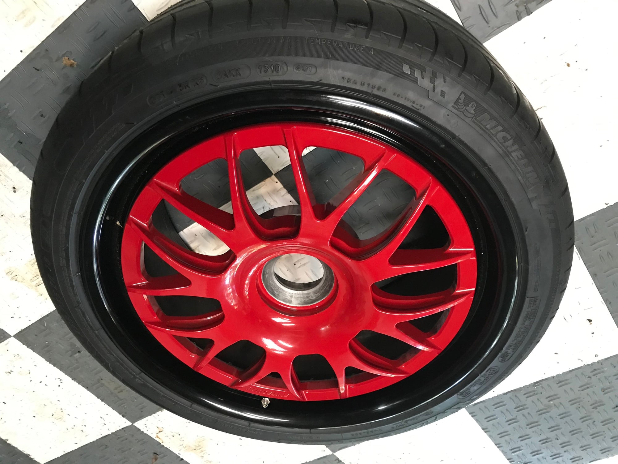 Wheels and Tires/Axles - 997.2 GT3 RS Forgeline GA3C Wheels 18" in Guards Red clears PCCBs - Used - 2010 to 2012 Porsche GT3 - San Francisco, CA 94109, United States