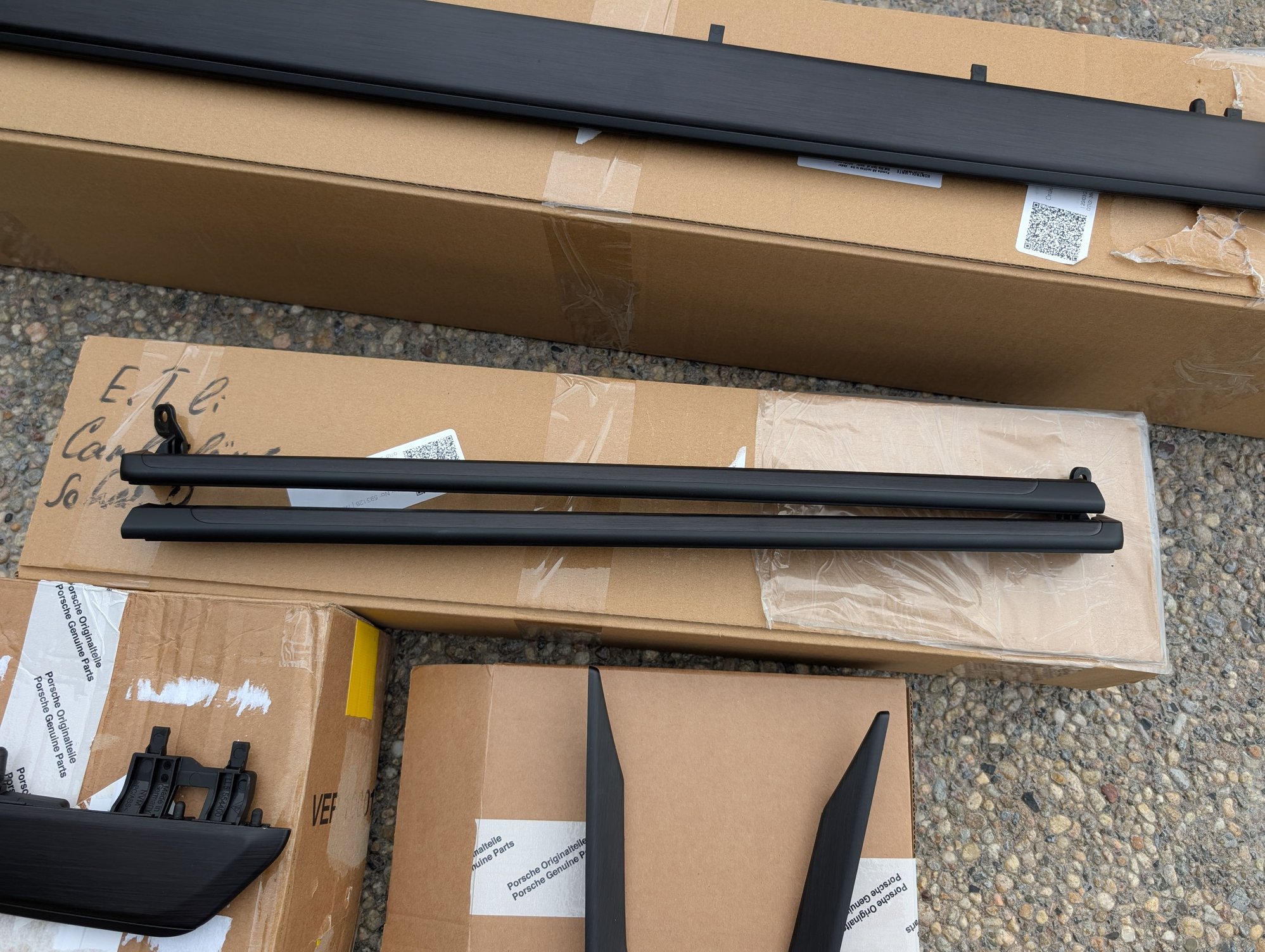 Interior/Upholstery - OEM Porsche 992 911 Black Brushed Aluminum Interior Trim FULL SET off a GT3 Touring - Used - Aliso Viejo, CA 92656, United States