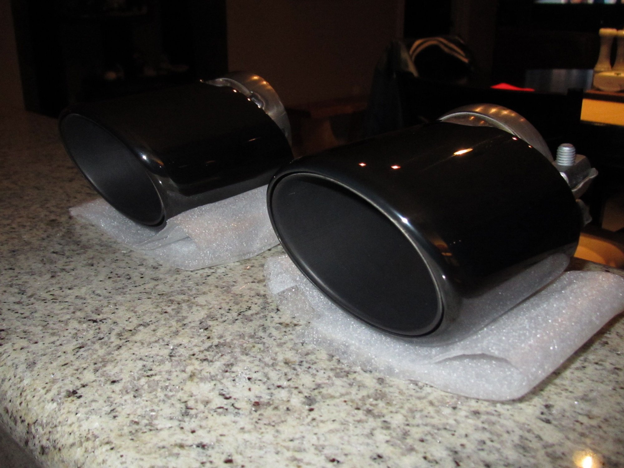 Engine - Exhaust - 991 PSE Black Chrome Exhaust Tips (pair) - Used - 2012 to 2019 Porsche 911 - Palm Coast, FL 32137, United States