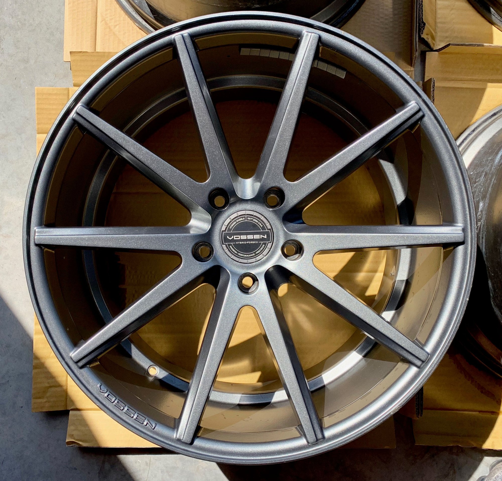 Wheels and Tires/Axles - FS: (4) Vossen 21" x 11" Hybrid Forged VFS-1 5x130 Matte Graphite 21x11 - Used - 2004 to 2018 Porsche Cayenne - Estero, FL 33928, United States