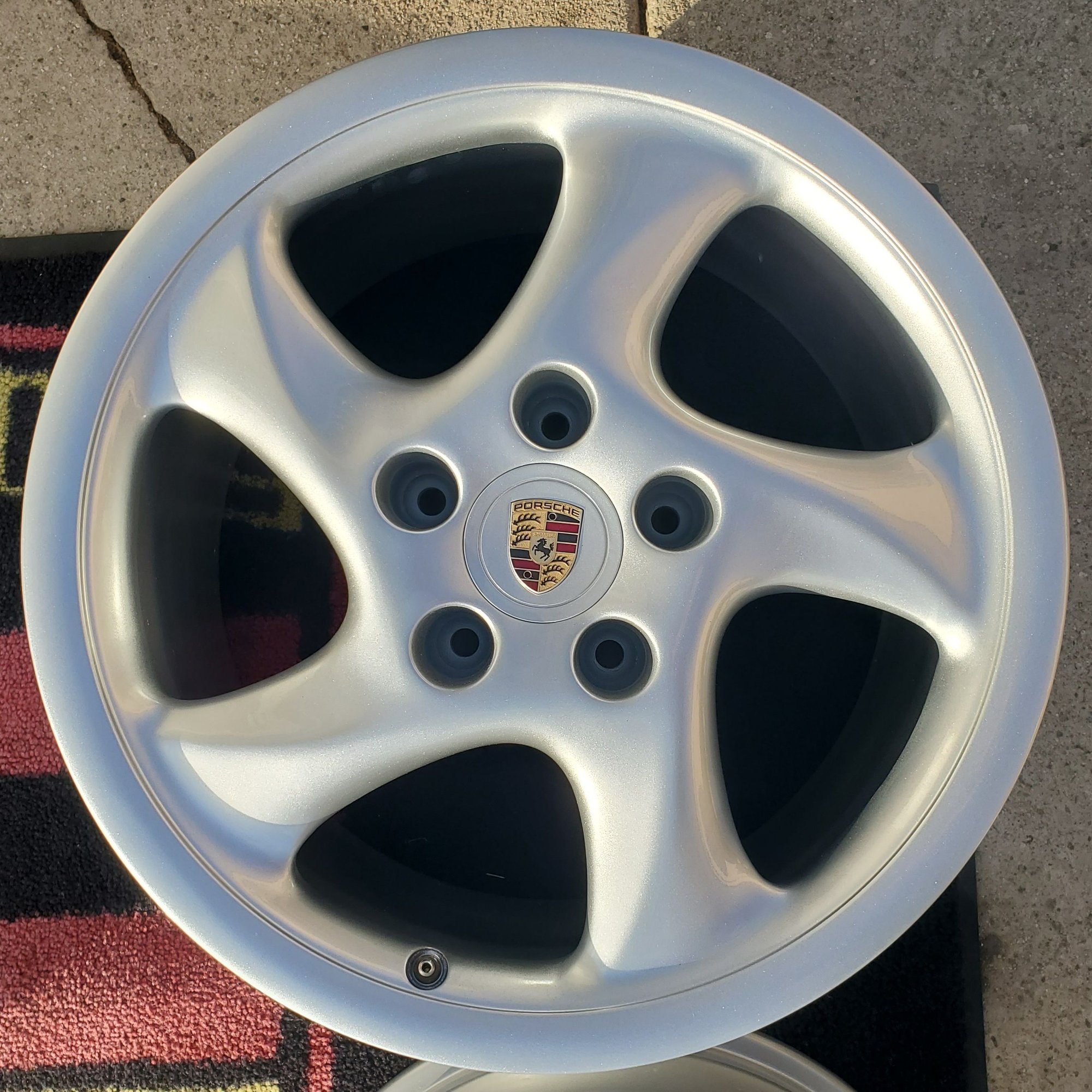 Wheels and Tires/Axles - Just restored! Porsche 993 Turbo Twist Hollow Spoke Wheels 7.5x18 10x18 Narrow Body - Used - 1995 to 2005 Porsche 911 - Los Angeles, CA 90032, United States