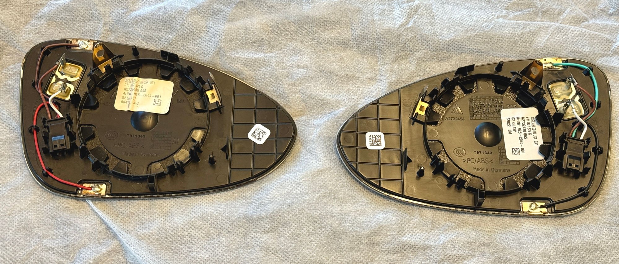 Exterior Body Parts - Aspheric (wide angle) mirrors for panamera 971, heat and auto dim - Used - 2017 to 2024 Porsche Panamera - Mettawa, IL 60045, United States